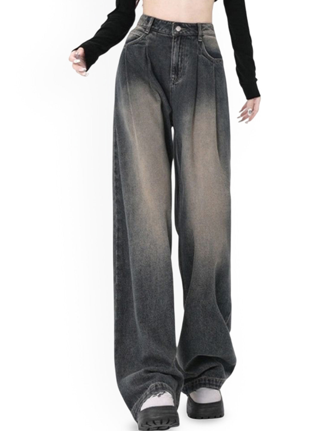 Black Relaxed Fit Solid Cotton Trouser