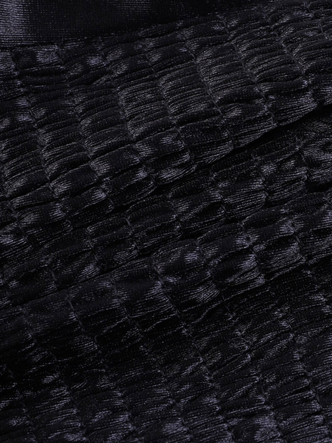 Black Off-Shoulder Sleeveless Polyester Tube Top