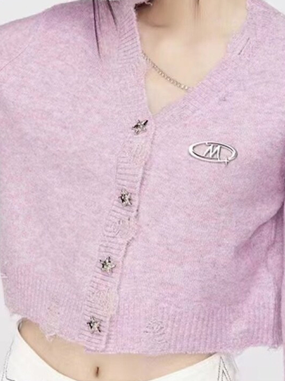 Pink V-Neck Long Sleeves Typography Regular Sleeves Polyester Top