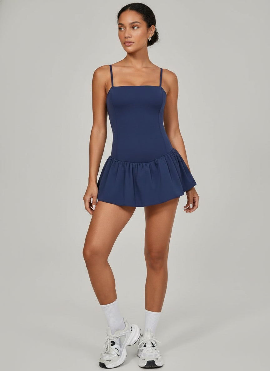 Navy A-Line Dress