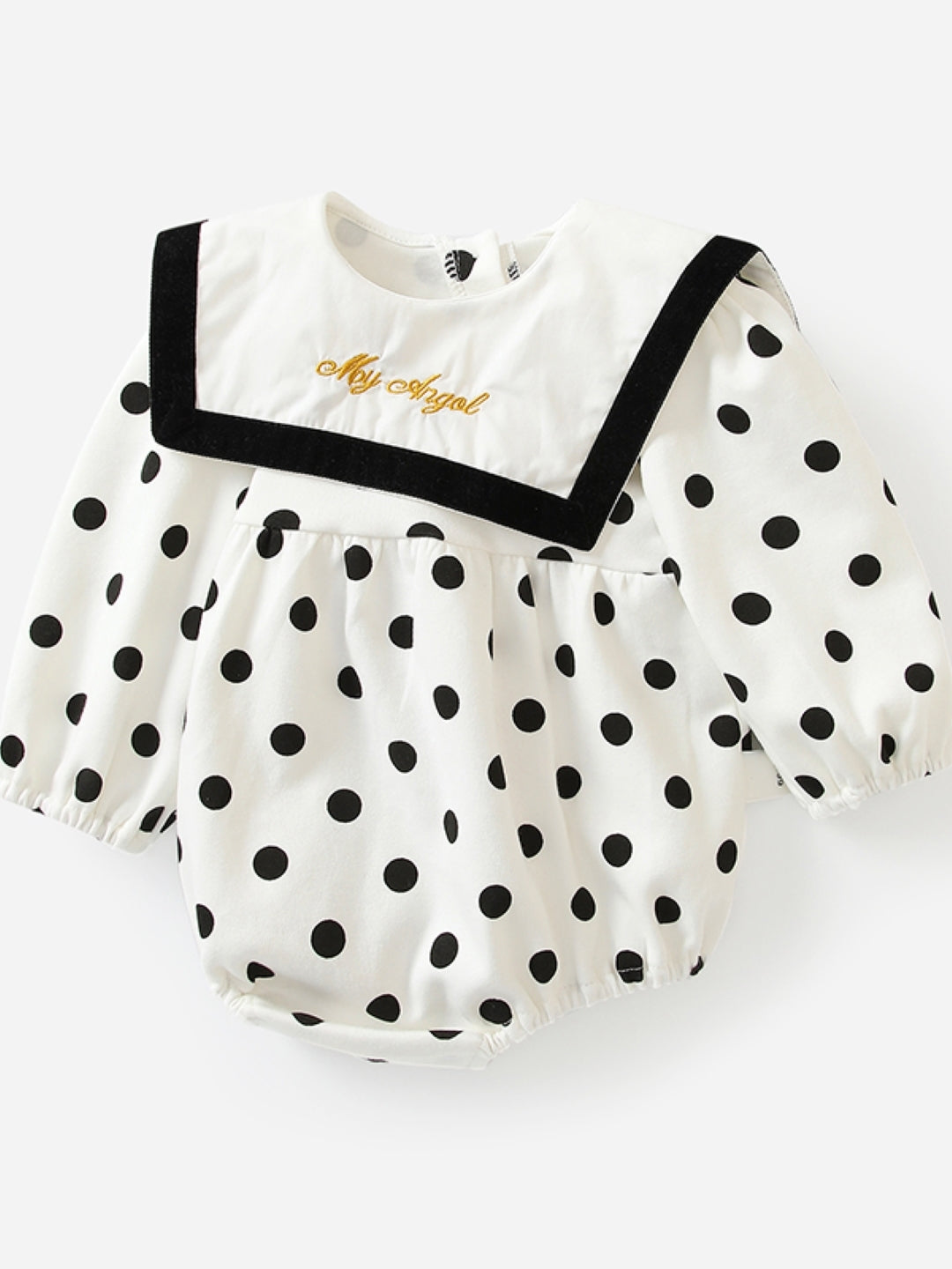White Cotton Kids Romper