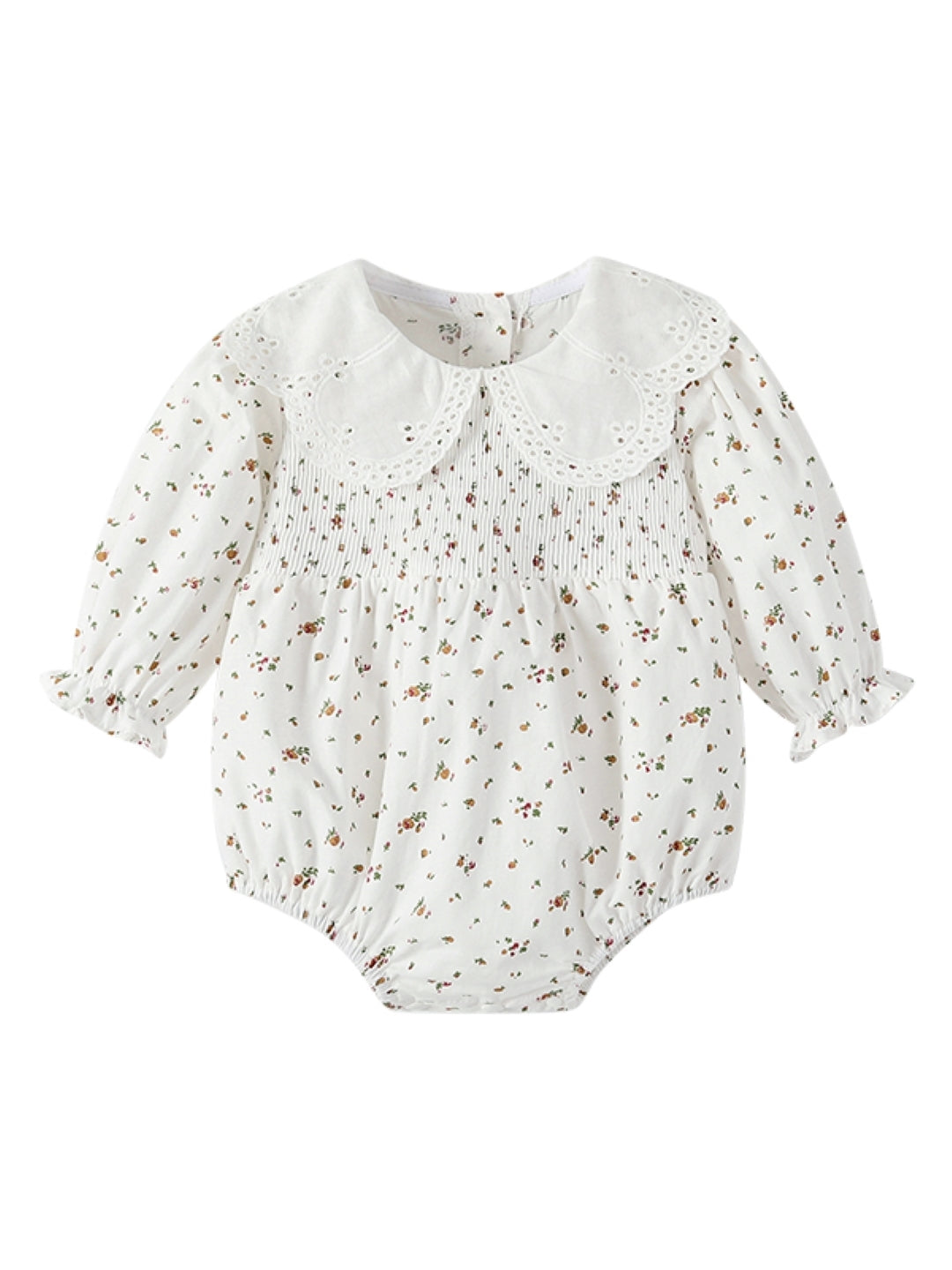 White Cotton Kids Romper