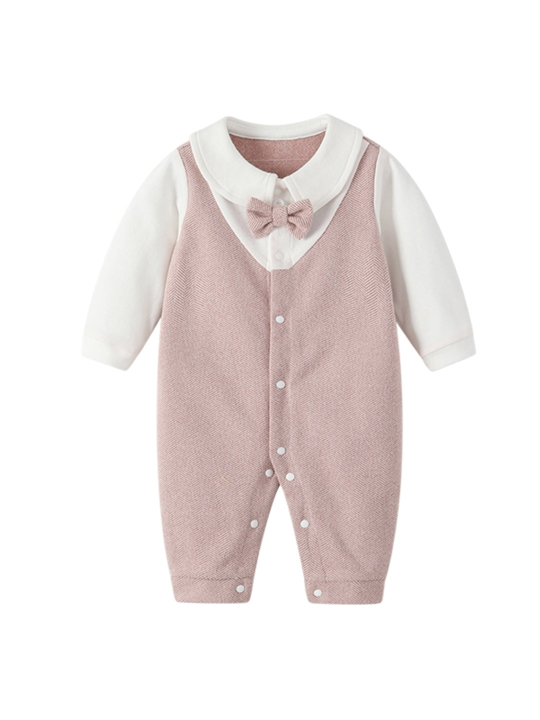 Pink Polyester Kids Romper