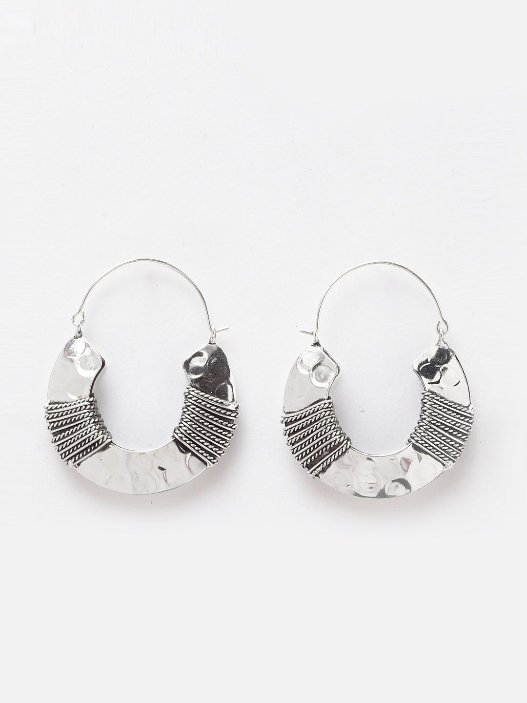 Silver-Plated Silver Ethnic Synthetic Contemporary Drop Earrings