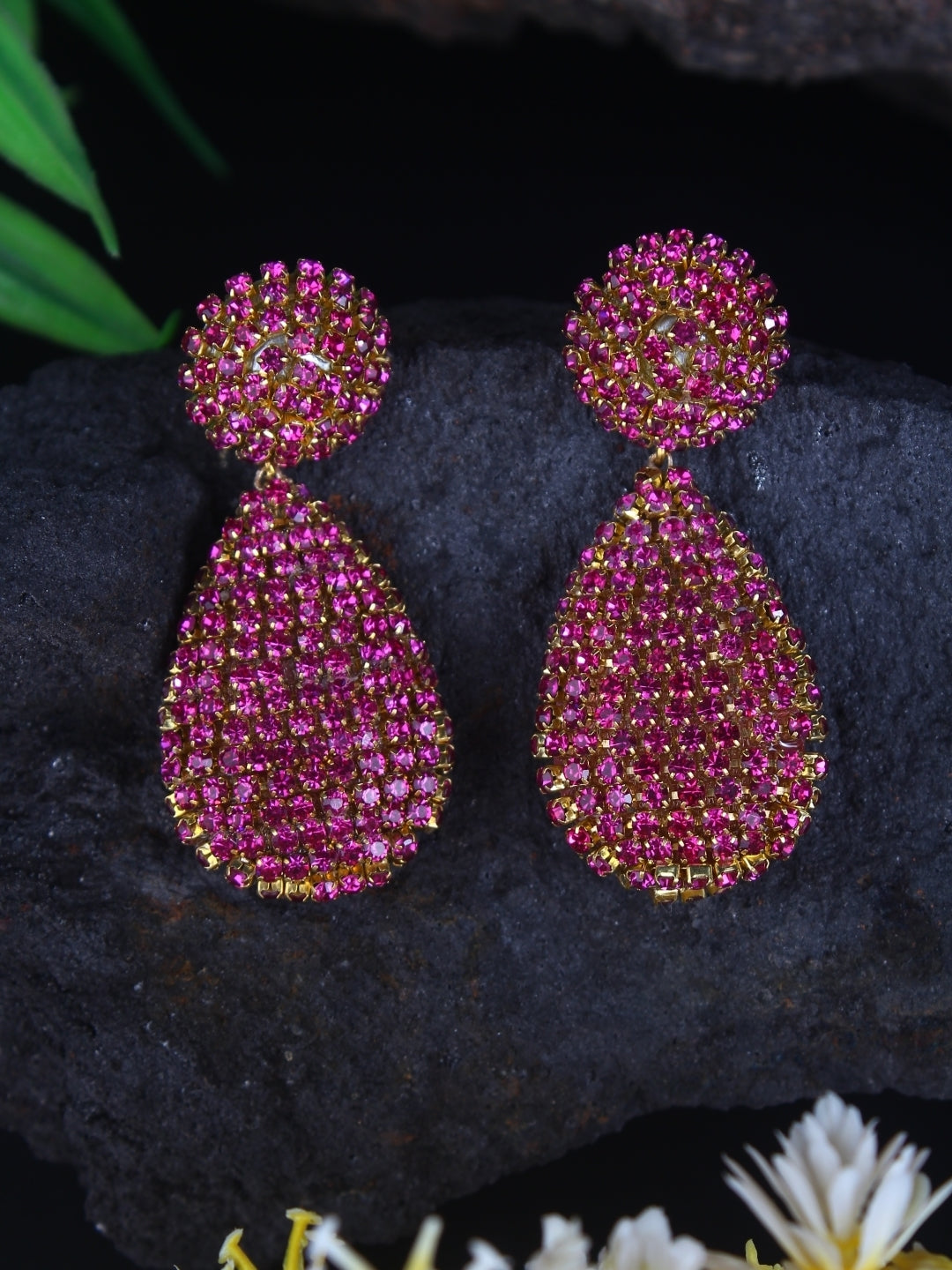 Gold-Plated Brass Contemporary Handcrafted Drop Earrings