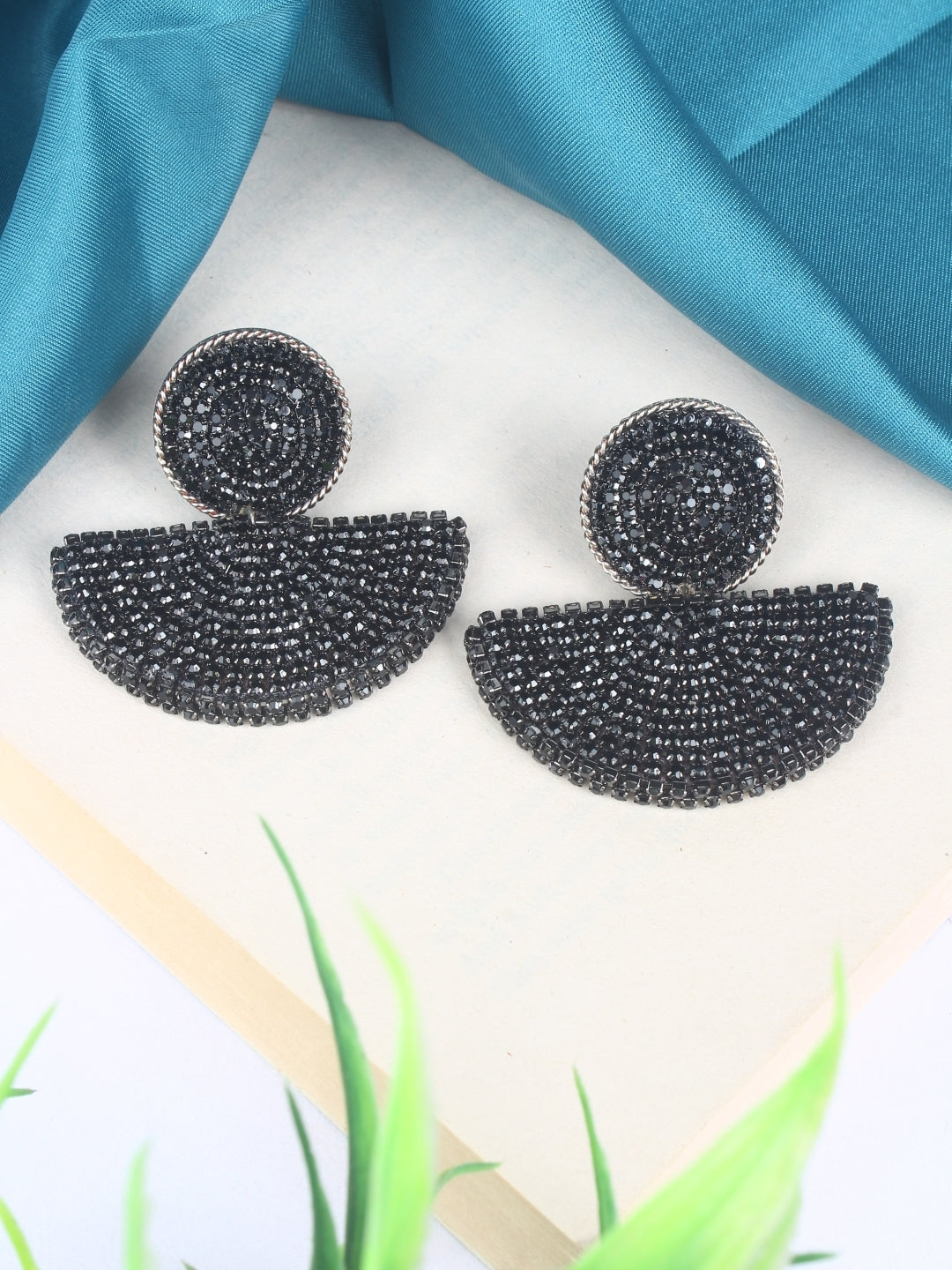 Silver-Plated Brass Contemporary Handcrafted Studs