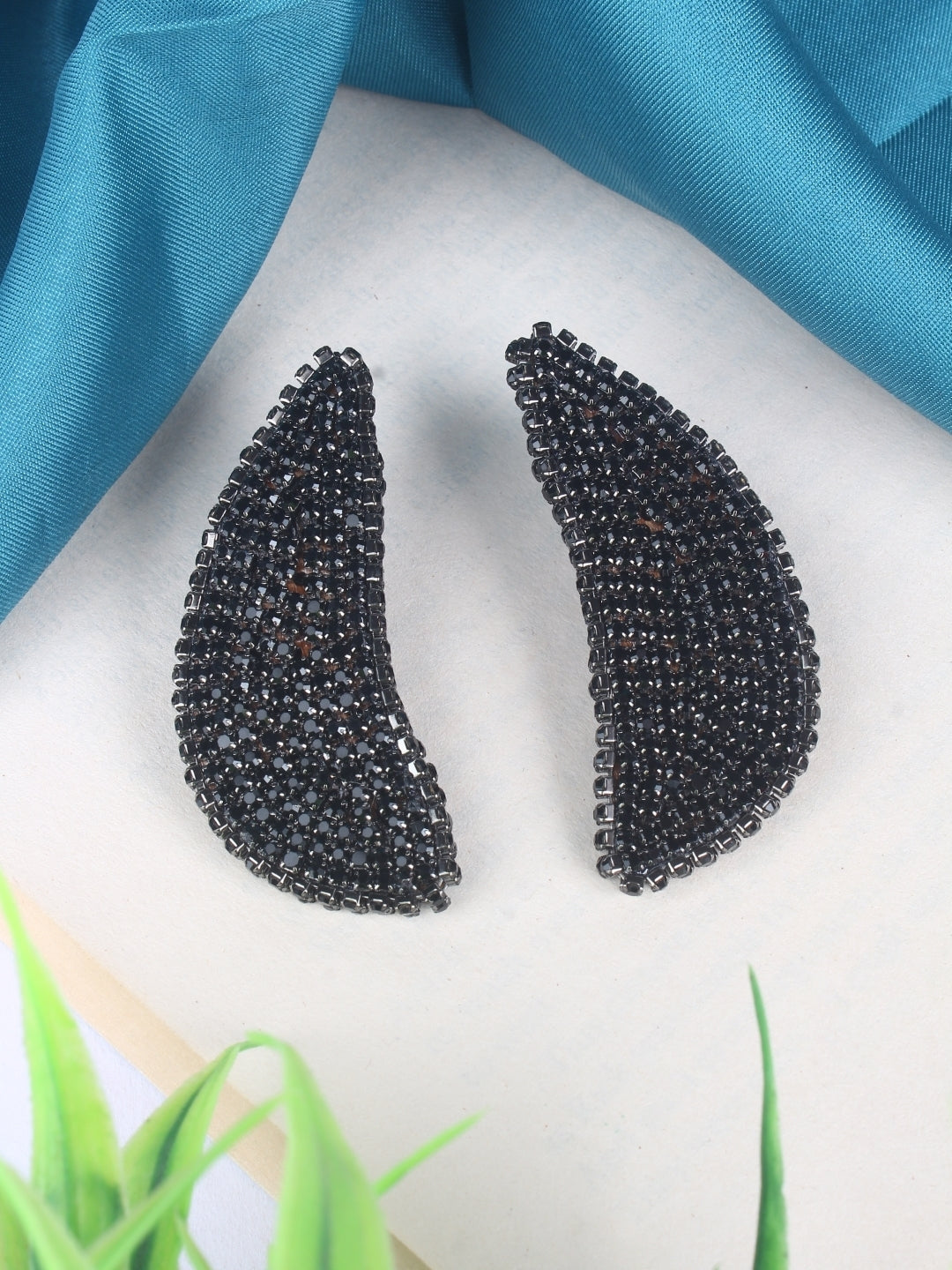 Brass-Plated Brass Contemporary Handcrafted Studs