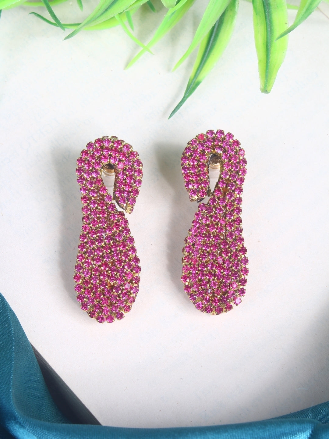 Gold-Plated Brass Contemporary Handcrafted Studs