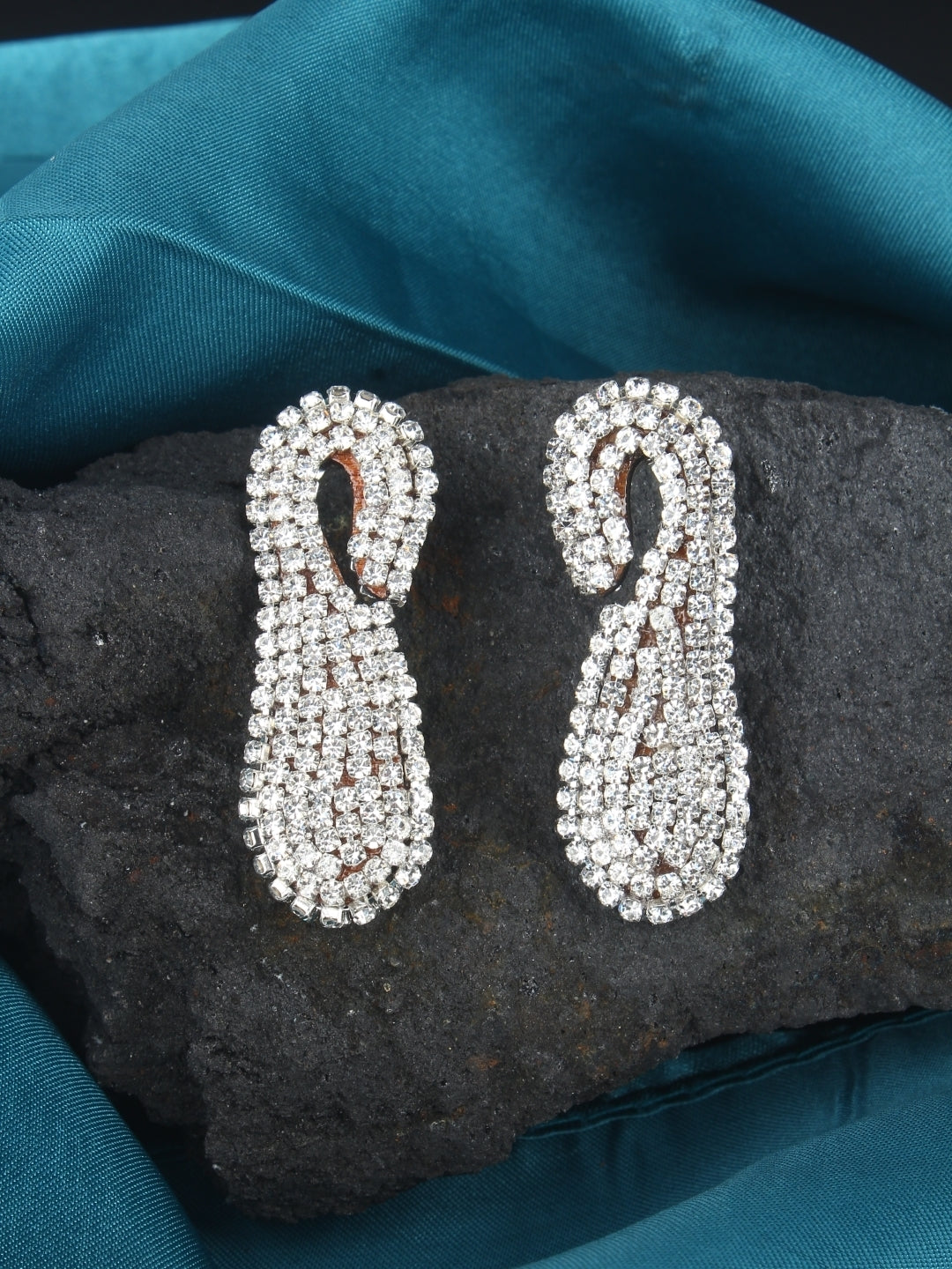 Silver-Plated Brass Contemporary Handcrafted Studs