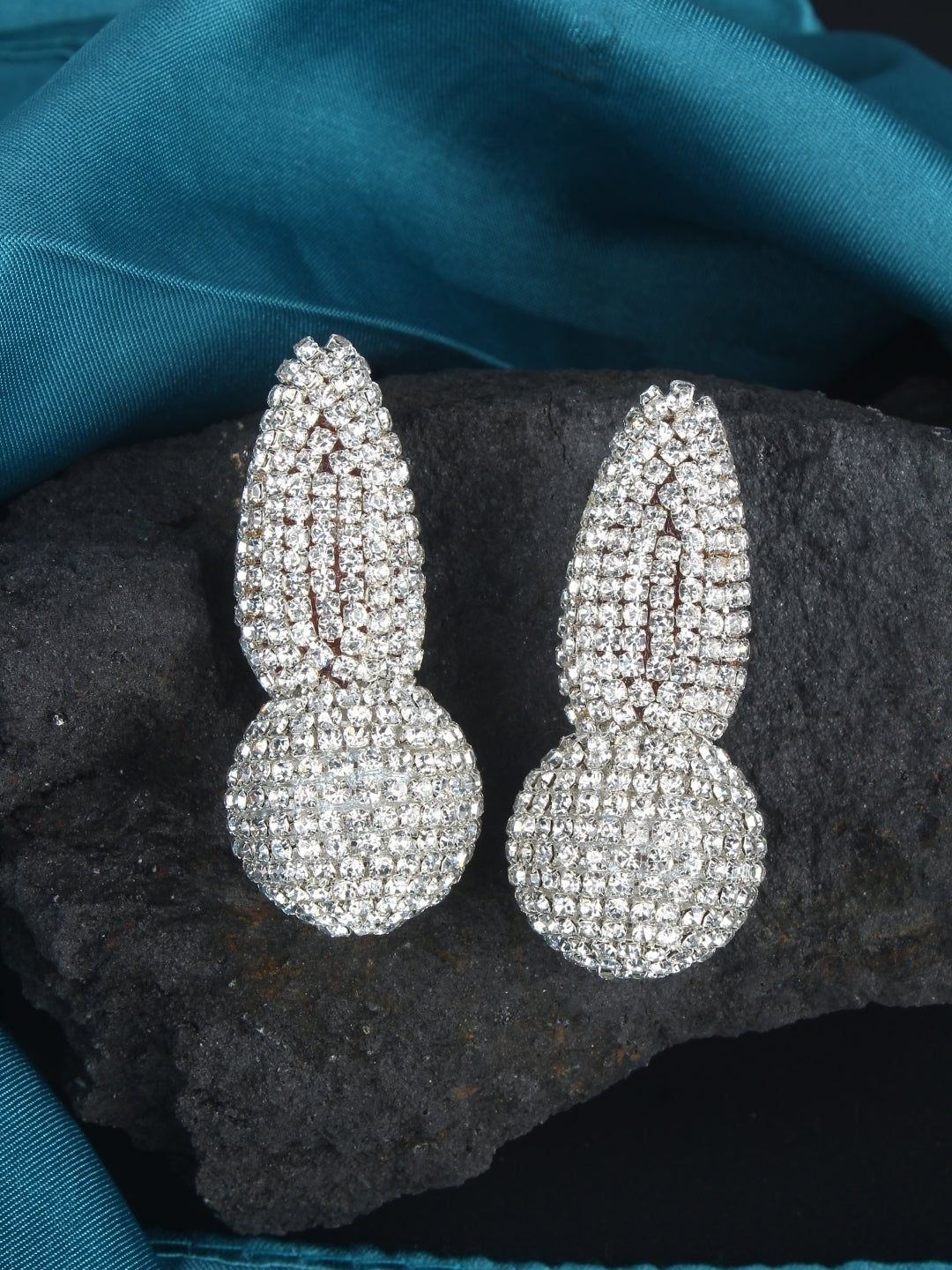 Silver-Plated Brass Contemporary Handcrafted Studs