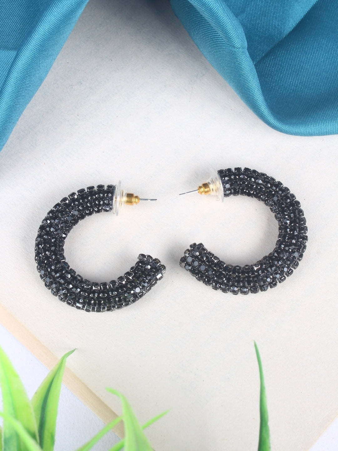 Brass-Plated Brass Contemporary Handcrafted Studs