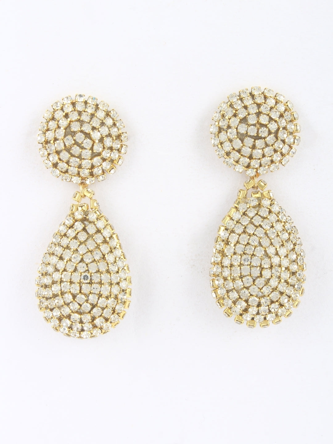 Gold-Plated Brass Contemporary Handcrafted Drop Earrings