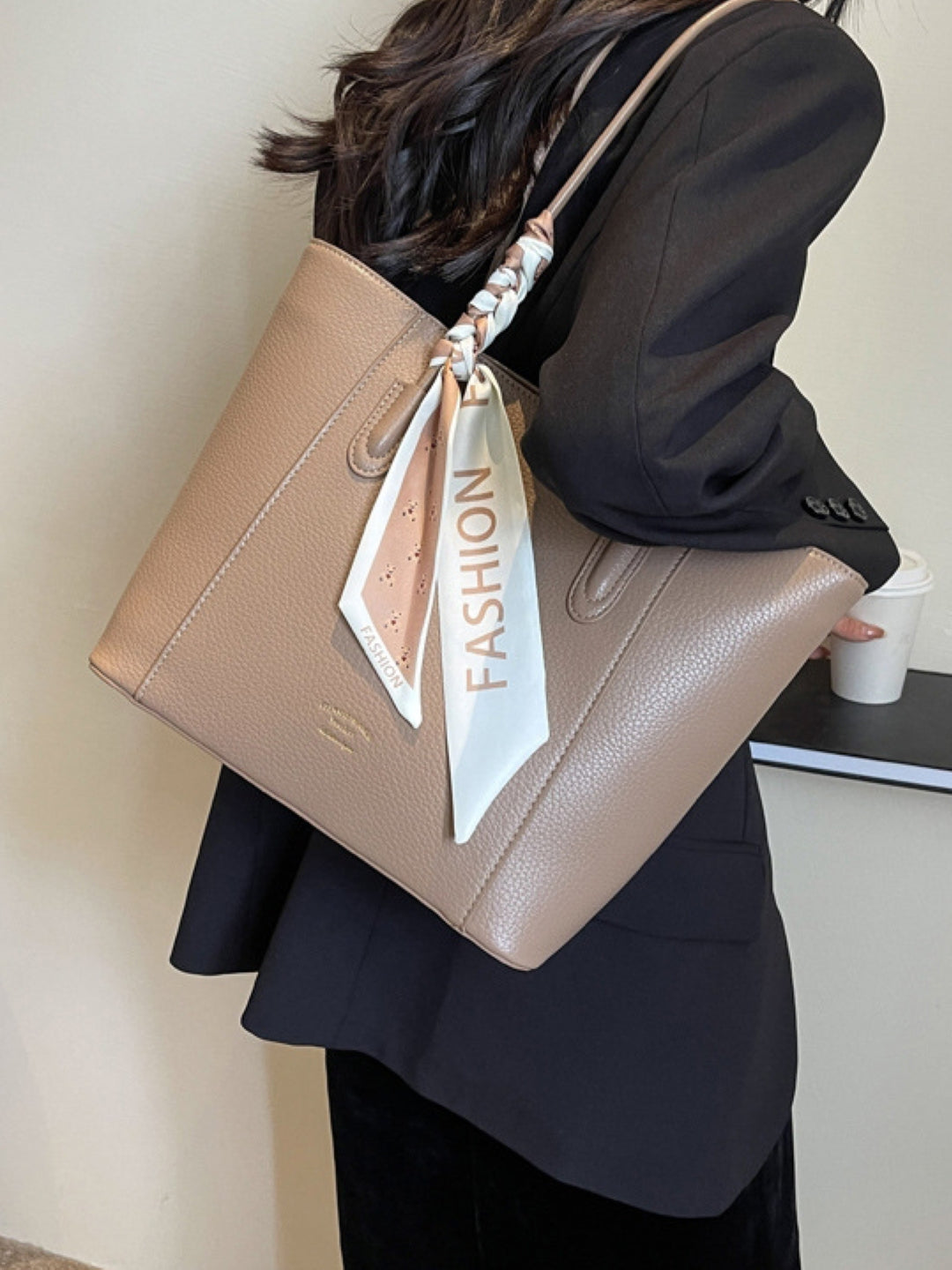 PU Structured Shoulder Bag