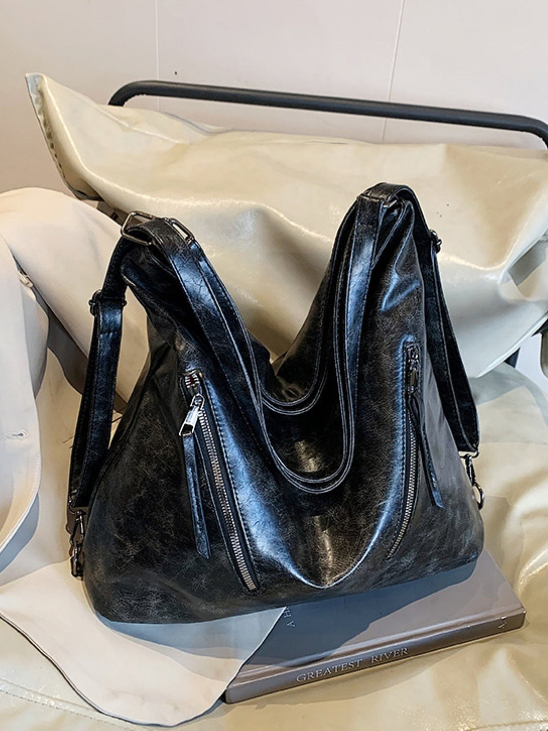 PU Structured Shoulder Bag