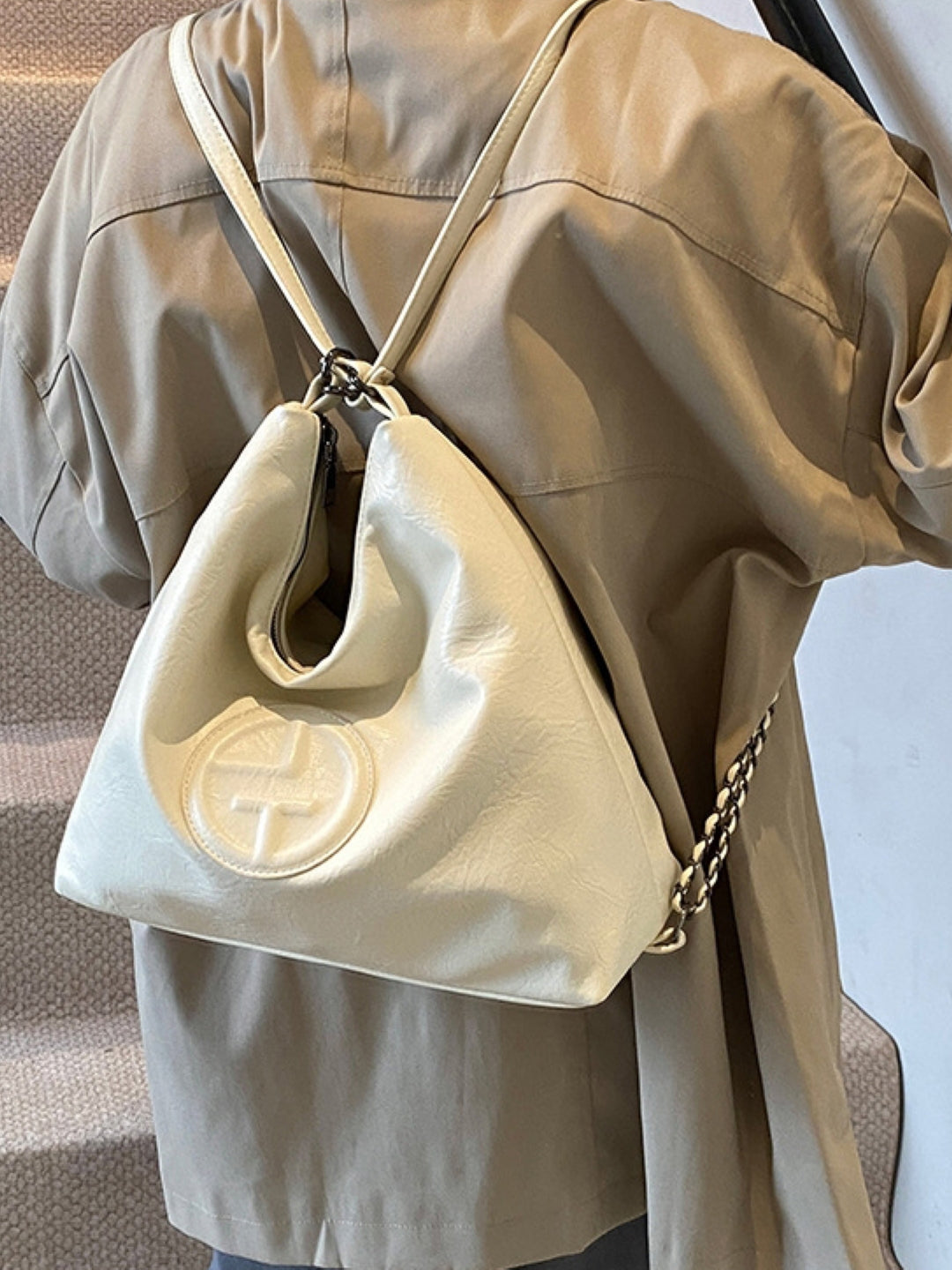 PU Structured Shoulder Bag