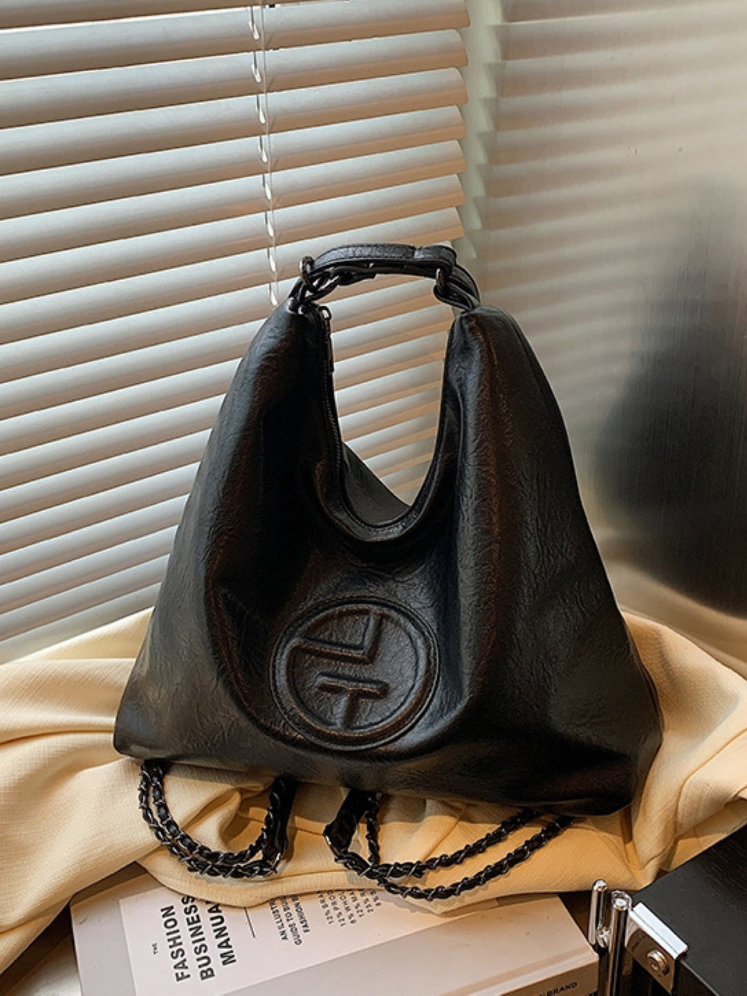 PU Structured Shoulder Bag