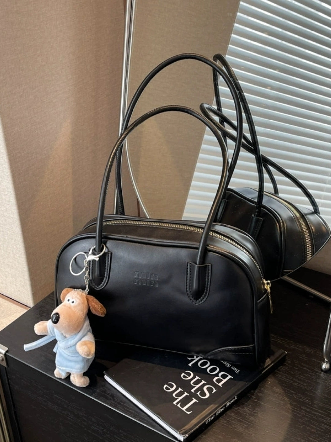 PU Structured Shoulder Bag