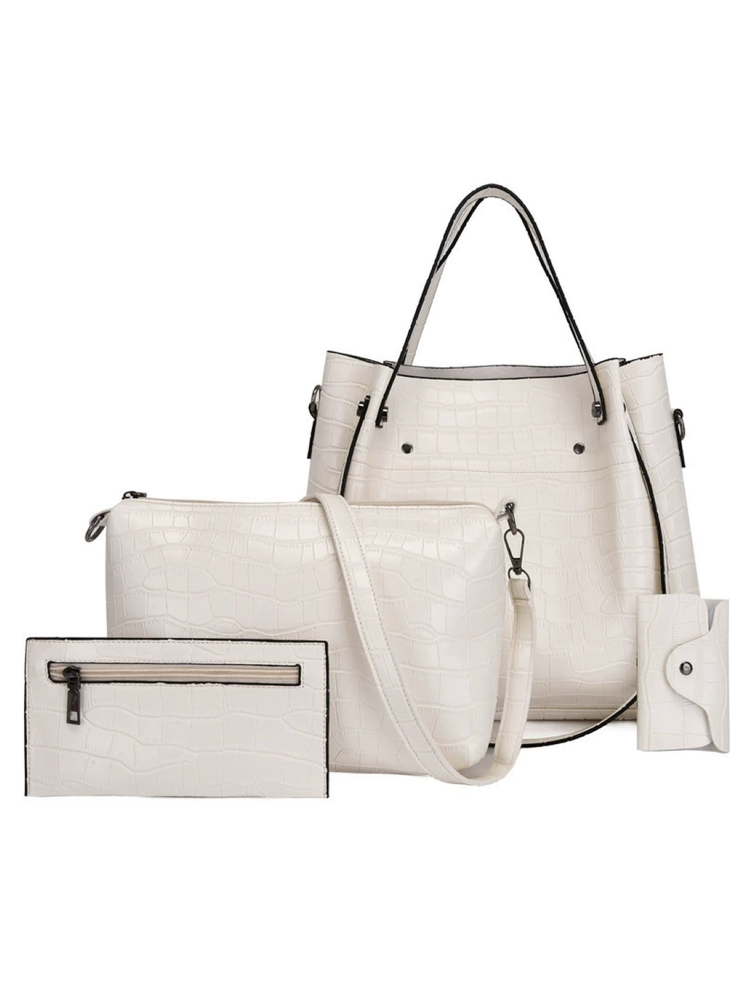 Combo of 4 PU Structured Shoulder Bag