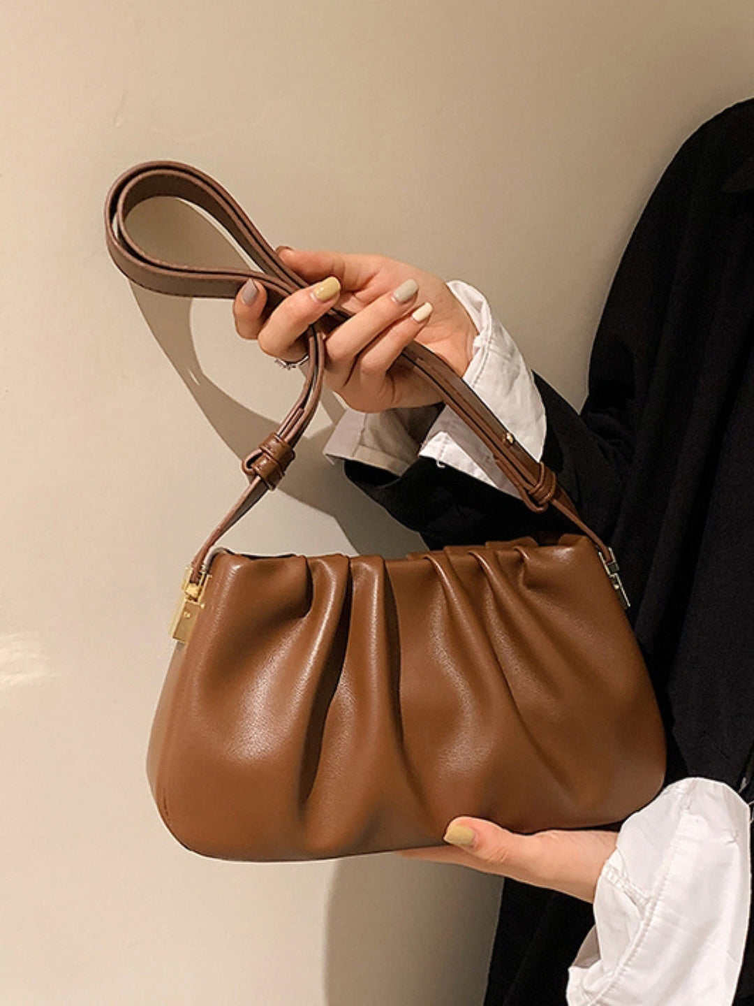 PU Structured Sling Bag