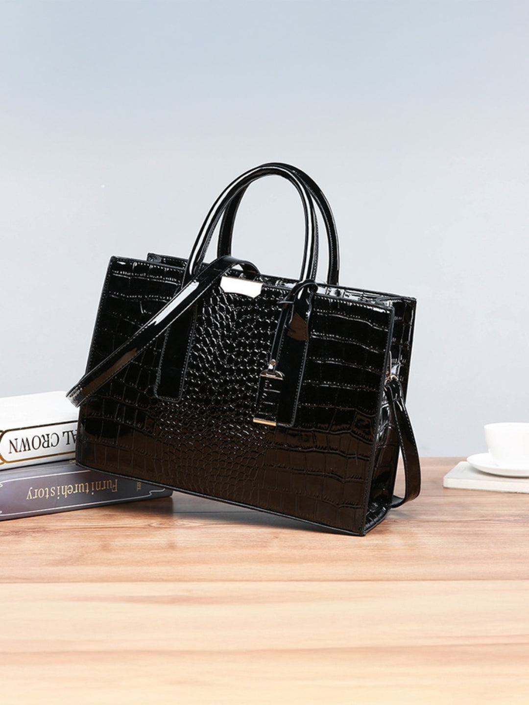 PU Structured Shoulder Bag