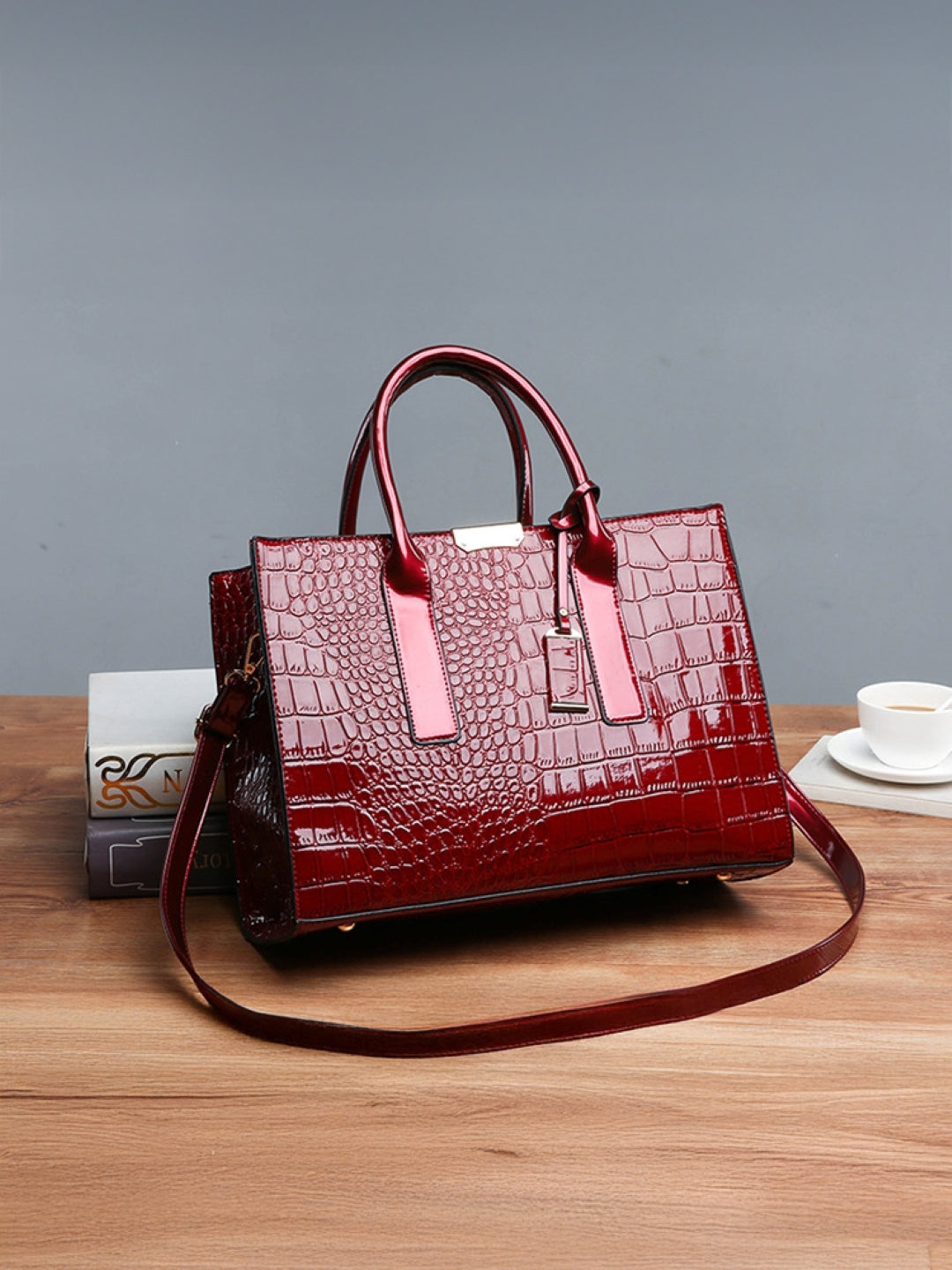 PU Structured Shoulder Bag