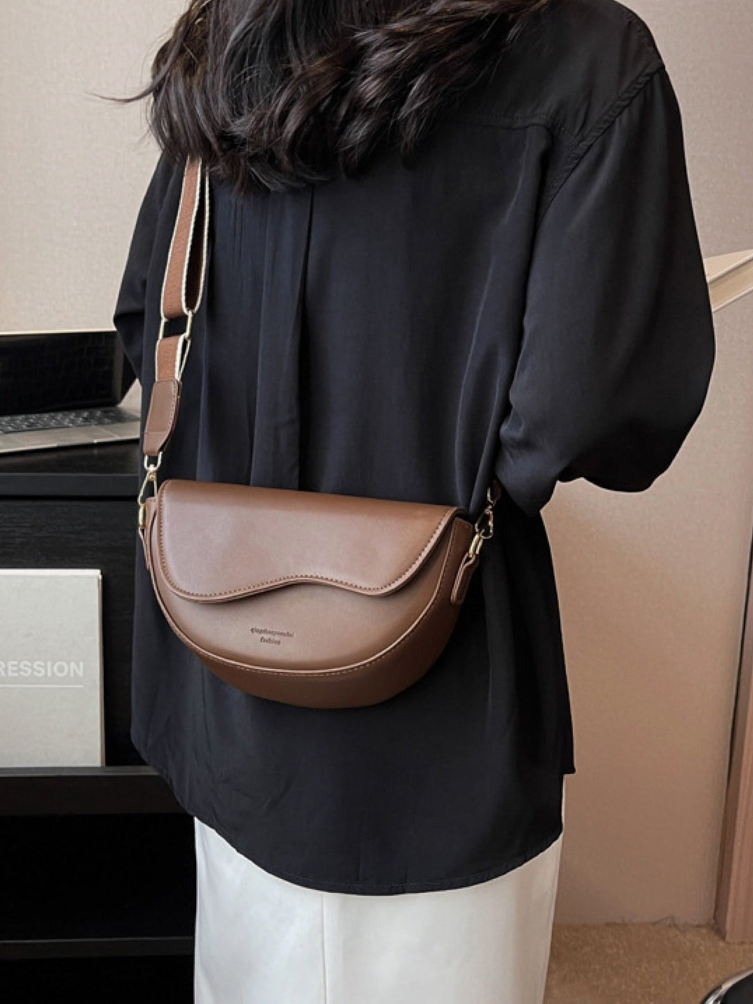 PU Structured Sling Bag