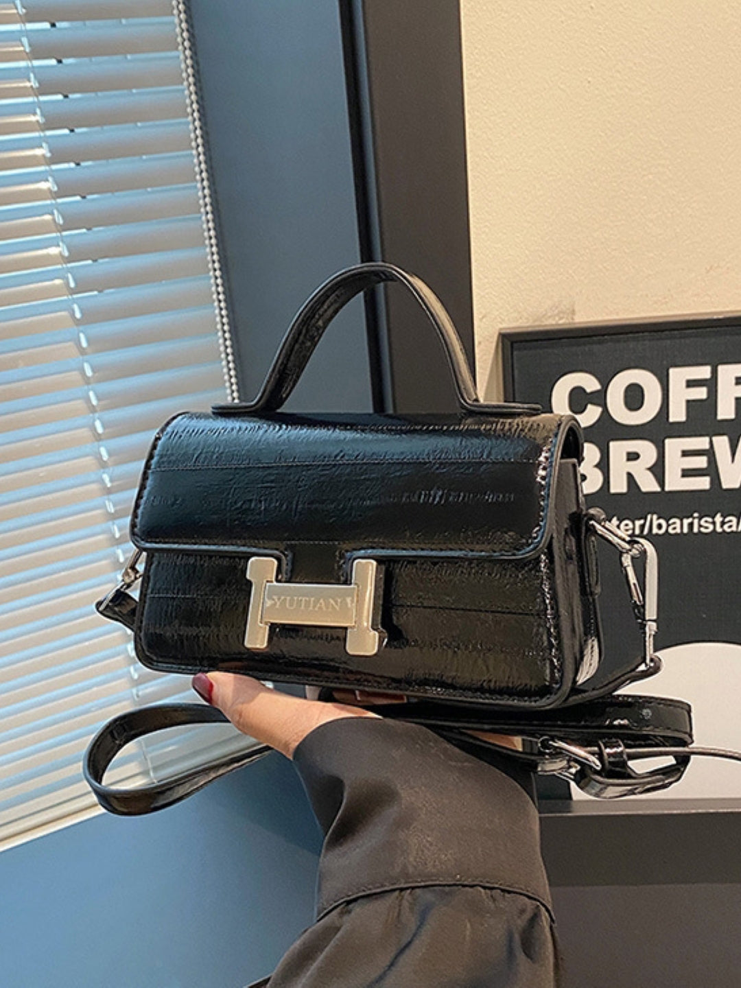 PU Structured Sling Bag