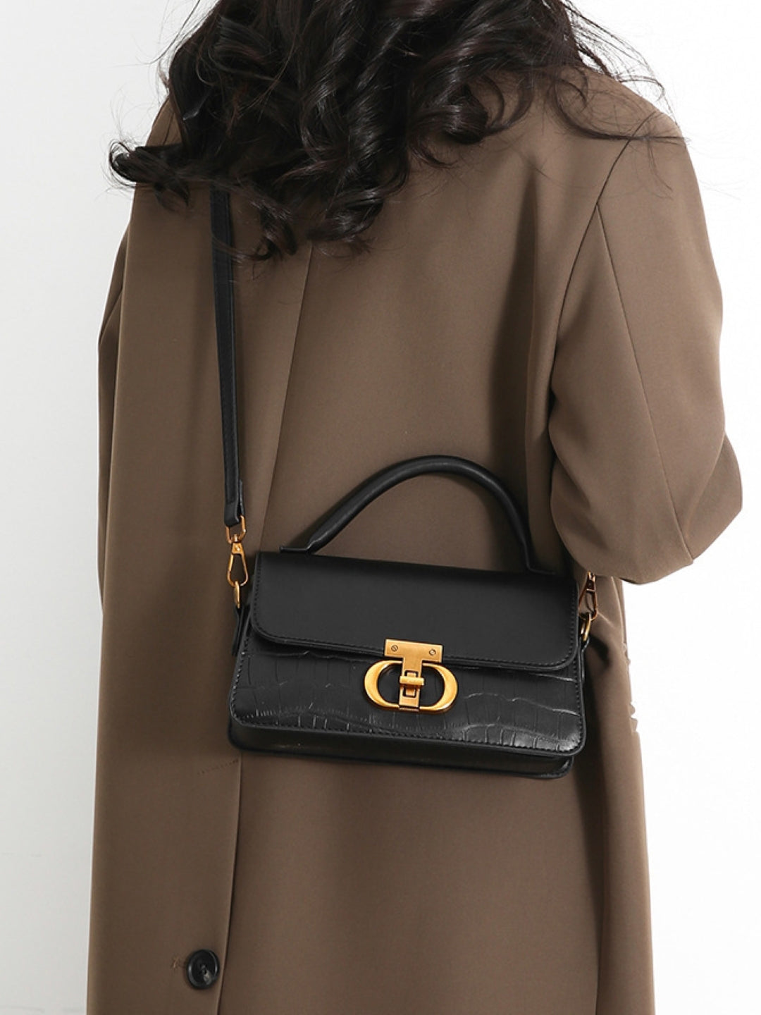 PU Structured Sling Bag