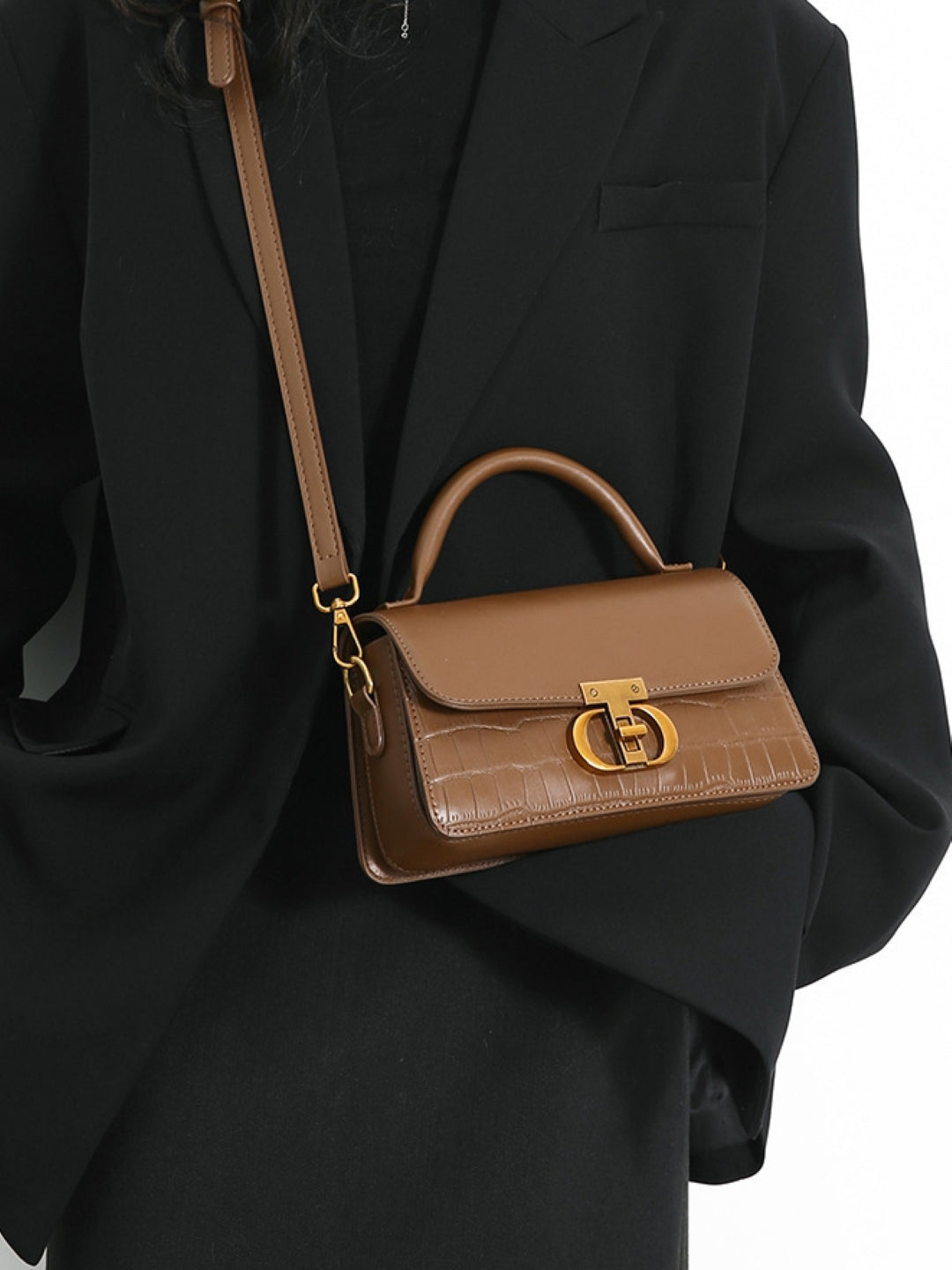 PU Structured Sling Bag