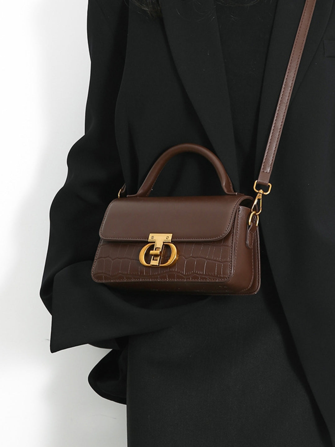 PU Structured Sling Bag