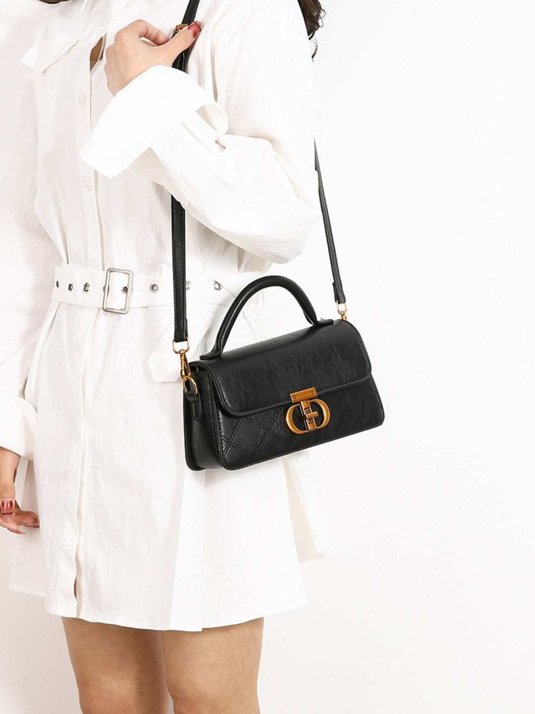 PU Structured Sling Bag