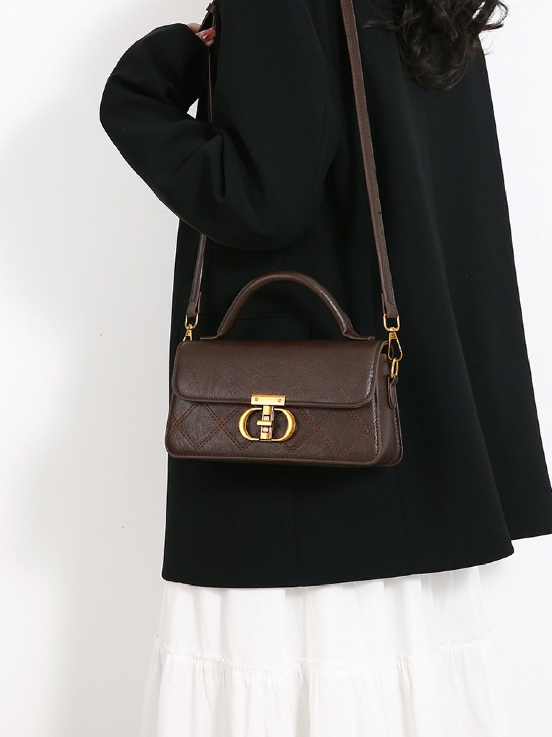 PU Structured Sling Bag