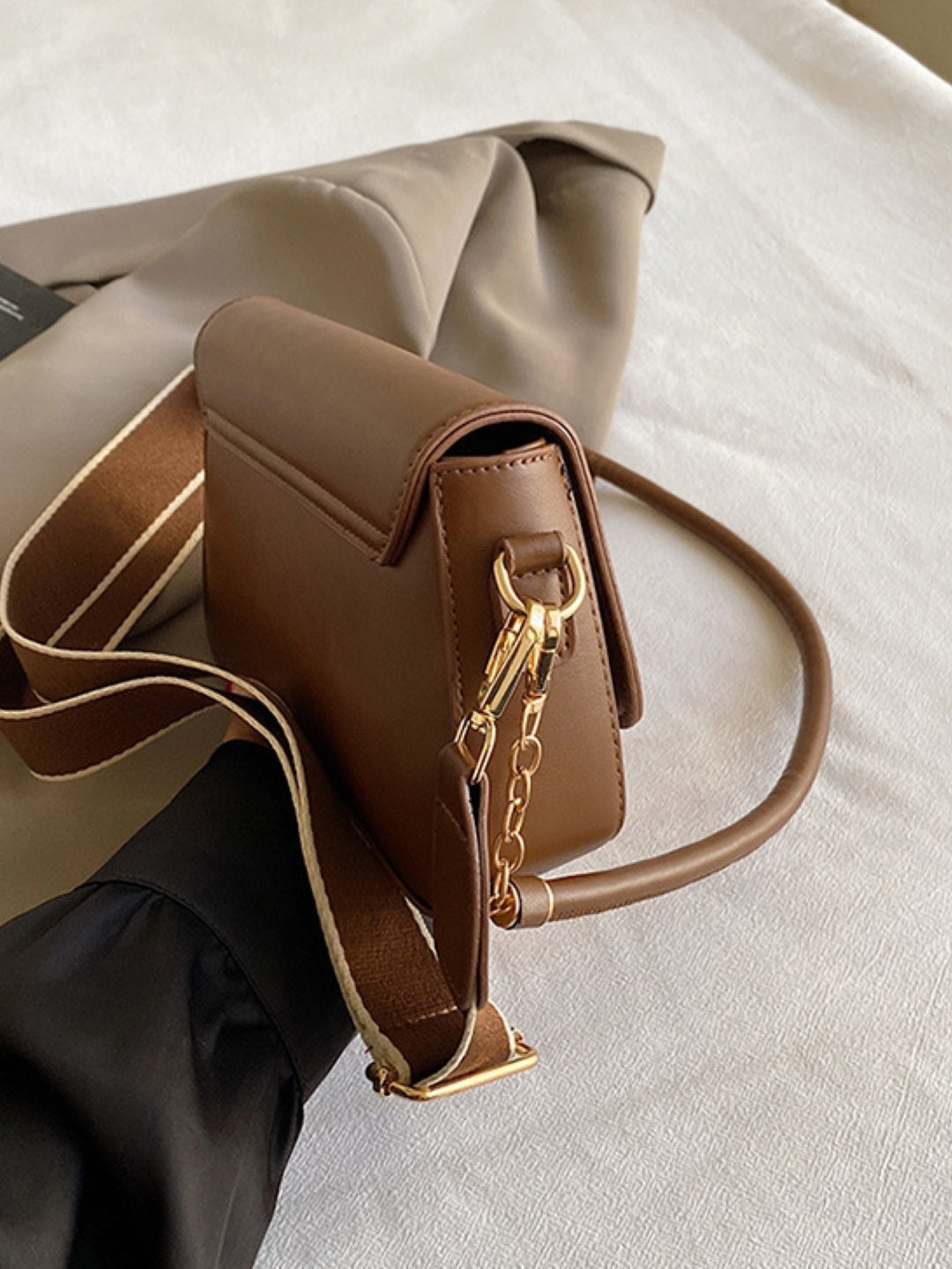 PU Structured Sling Bag