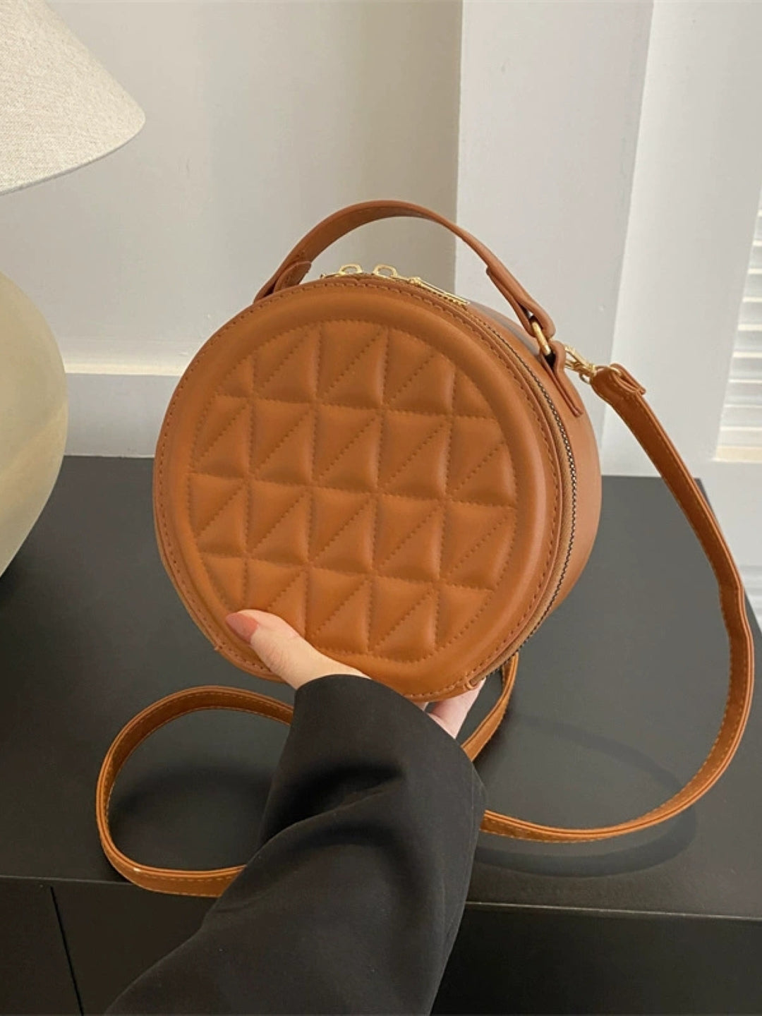 PU Structured Sling Bag