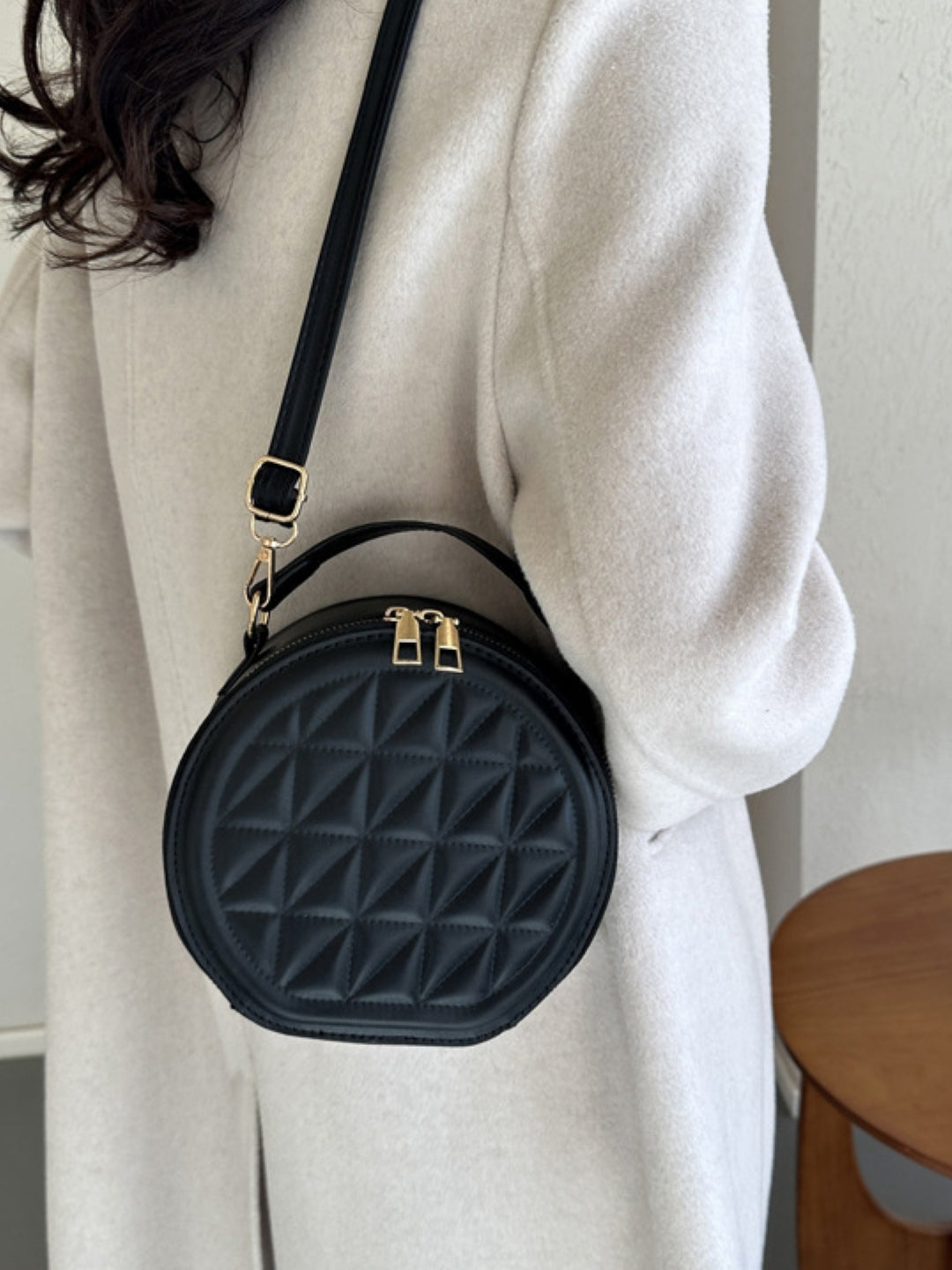PU Structured Sling Bag