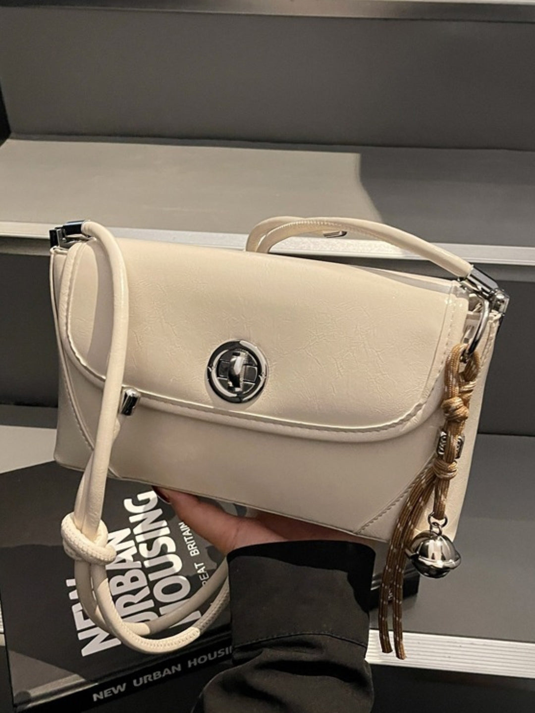 PU Structured Shoulder Bag