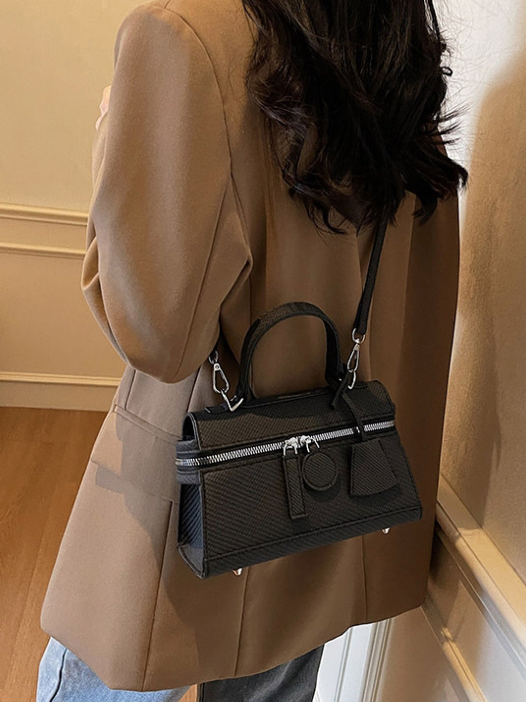PU Structured Shoulder Bag