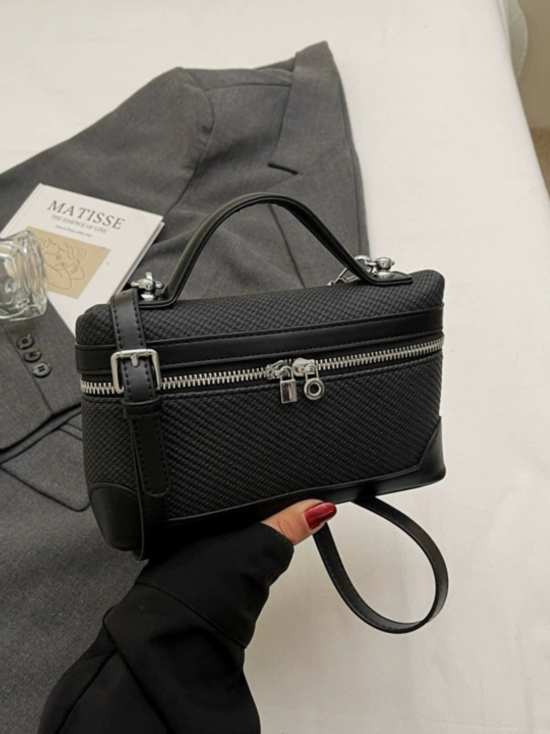 PU Structured Shoulder Bag