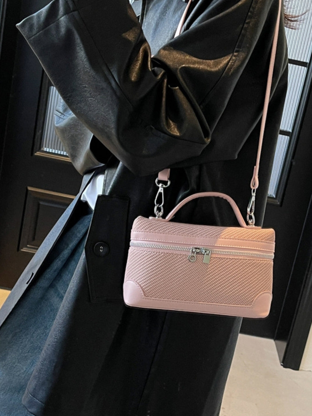 PU Structured Shoulder Bag