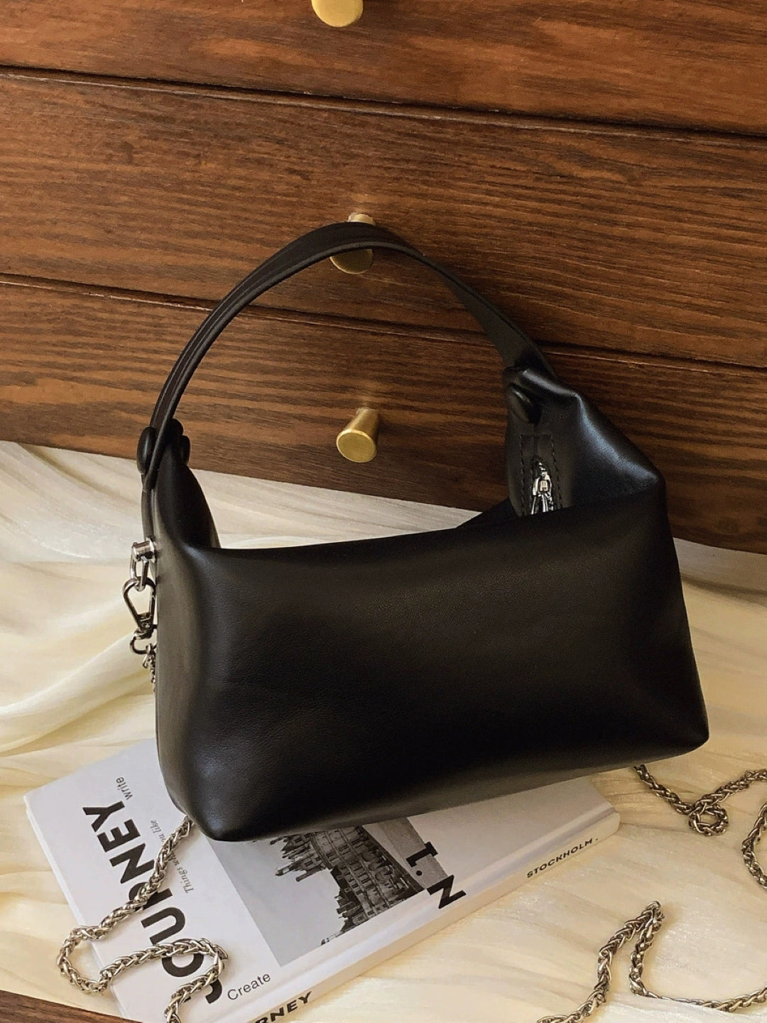 PU Structured Sling Bag
