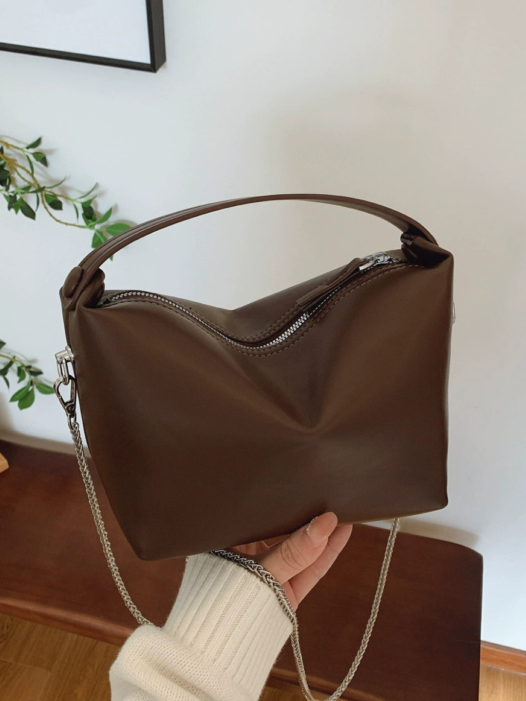 PU Structured Sling Bag