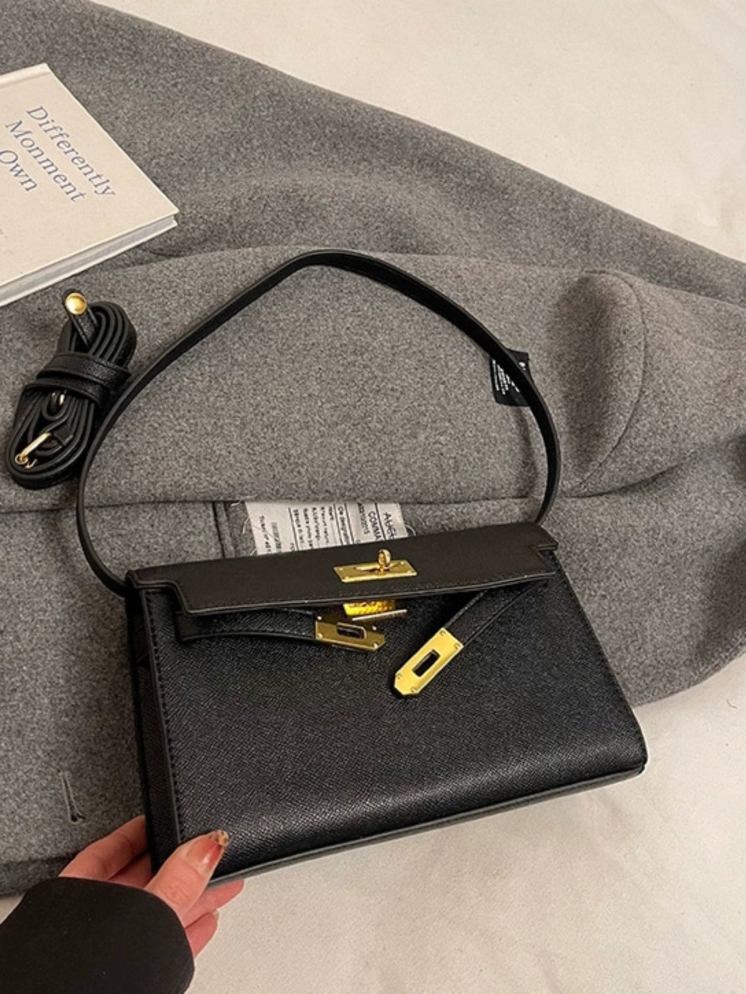 PU Structured Shoulder Bag