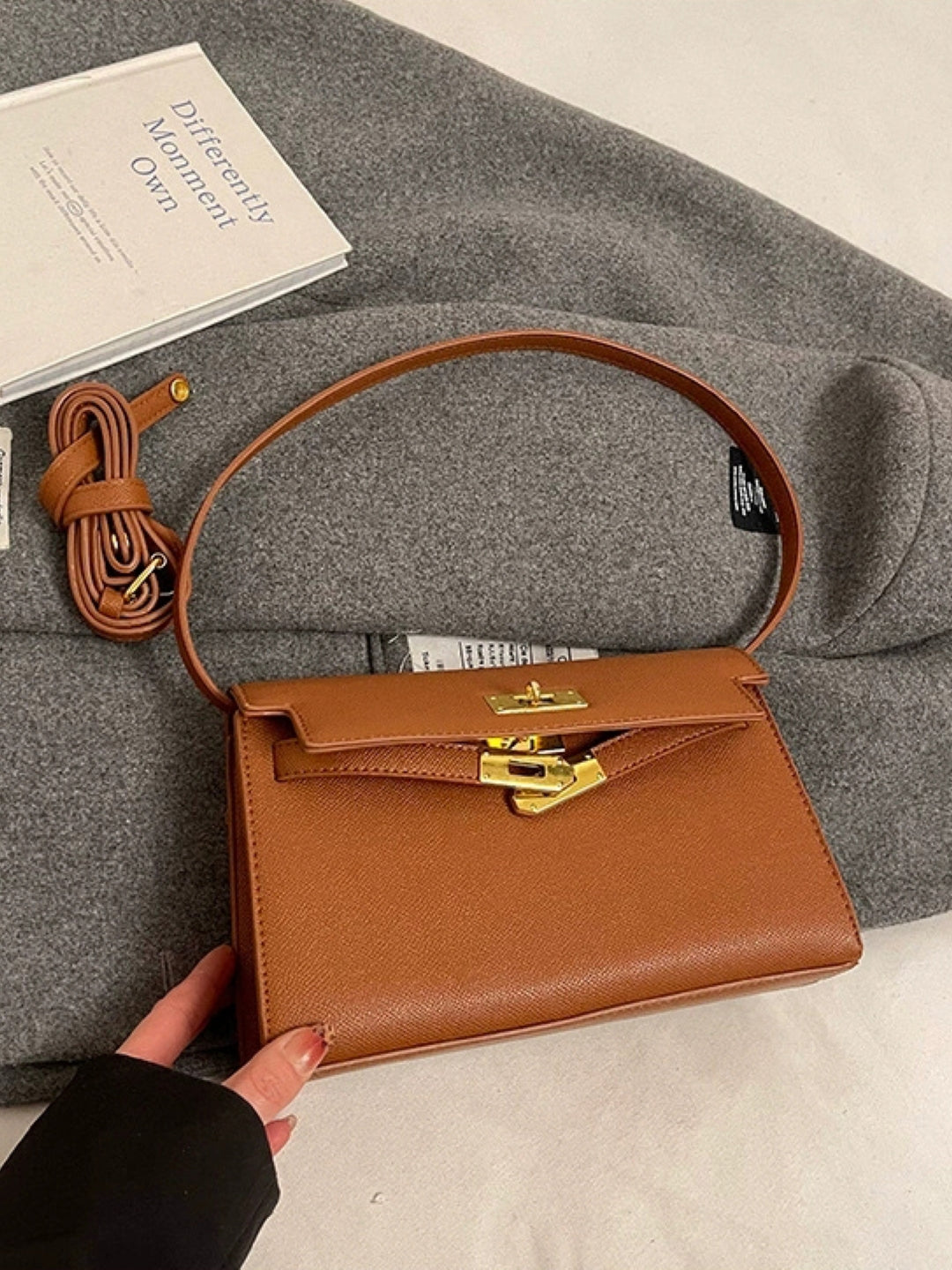 PU Structured Shoulder Bag
