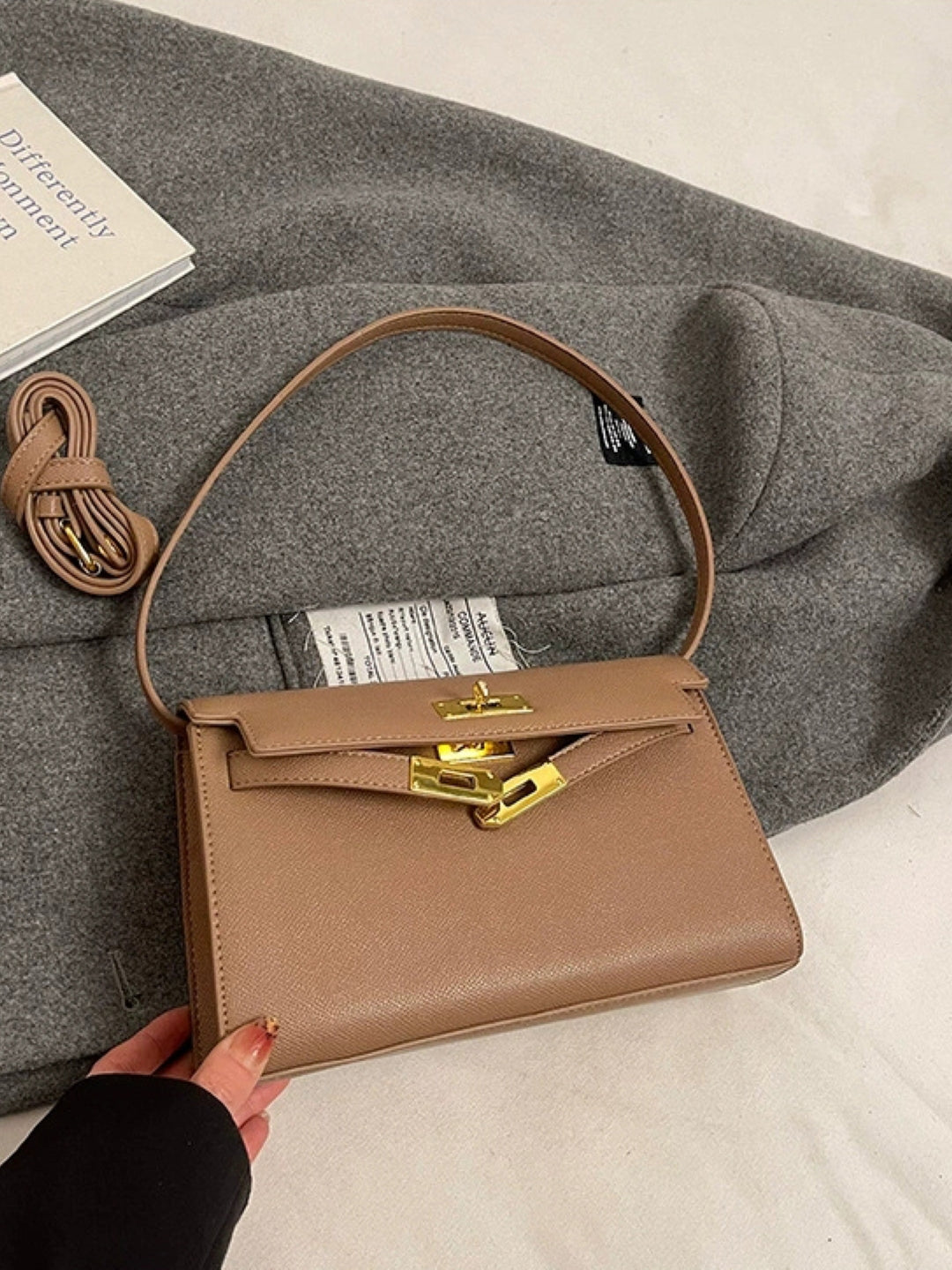 PU Structured Shoulder Bag