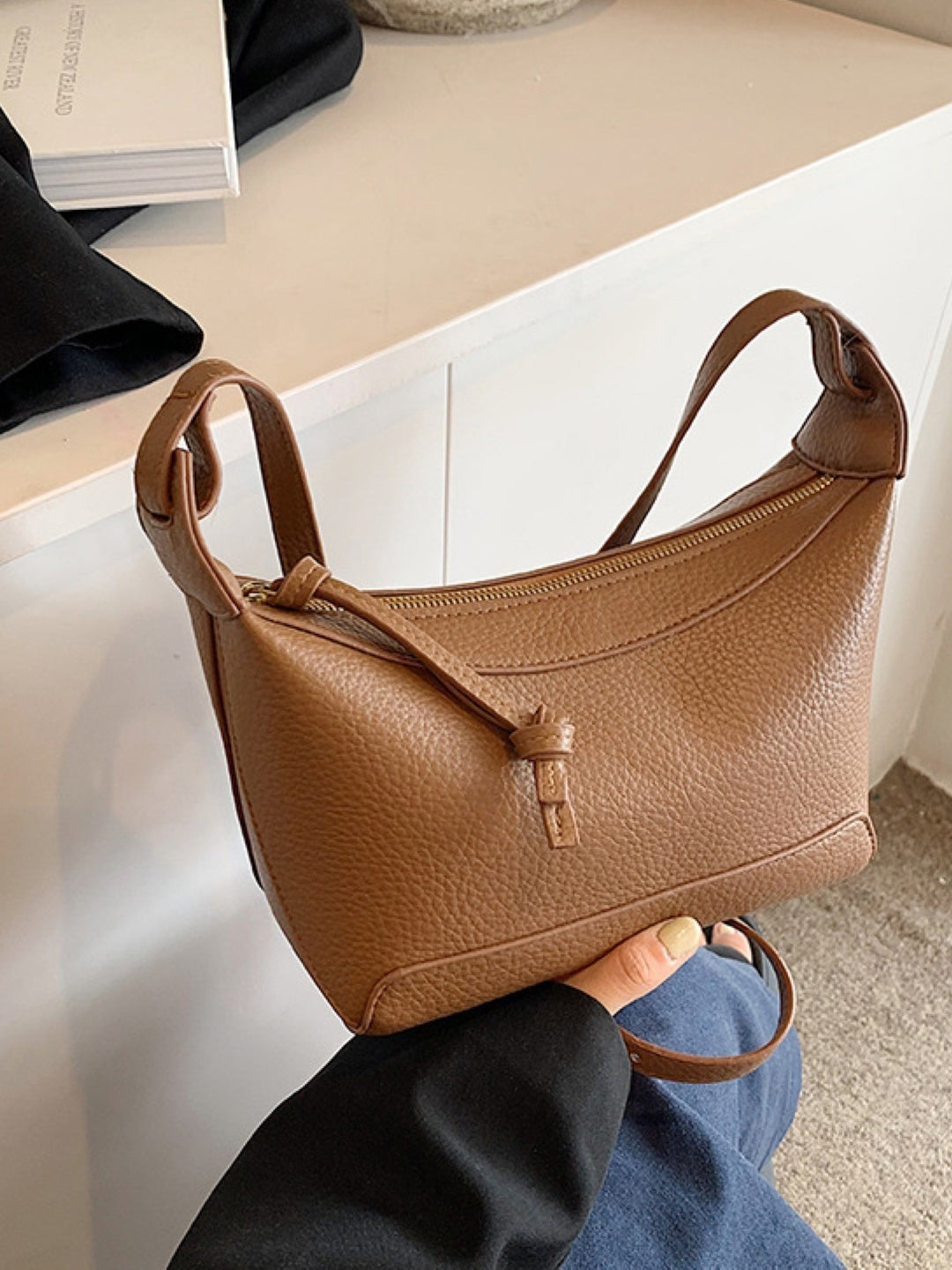 PU Structured Shoulder Bag
