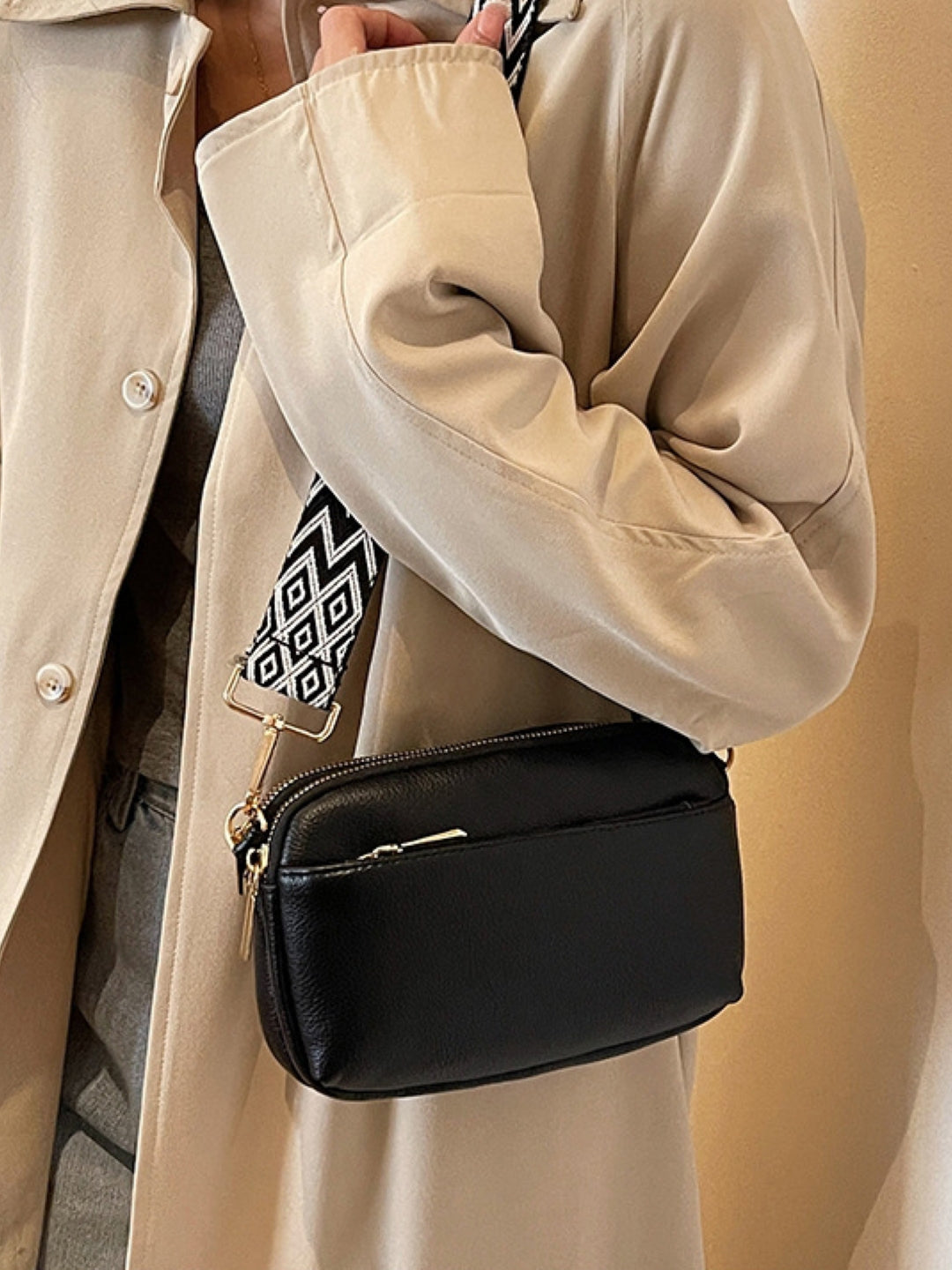 PU Structured Sling Bag