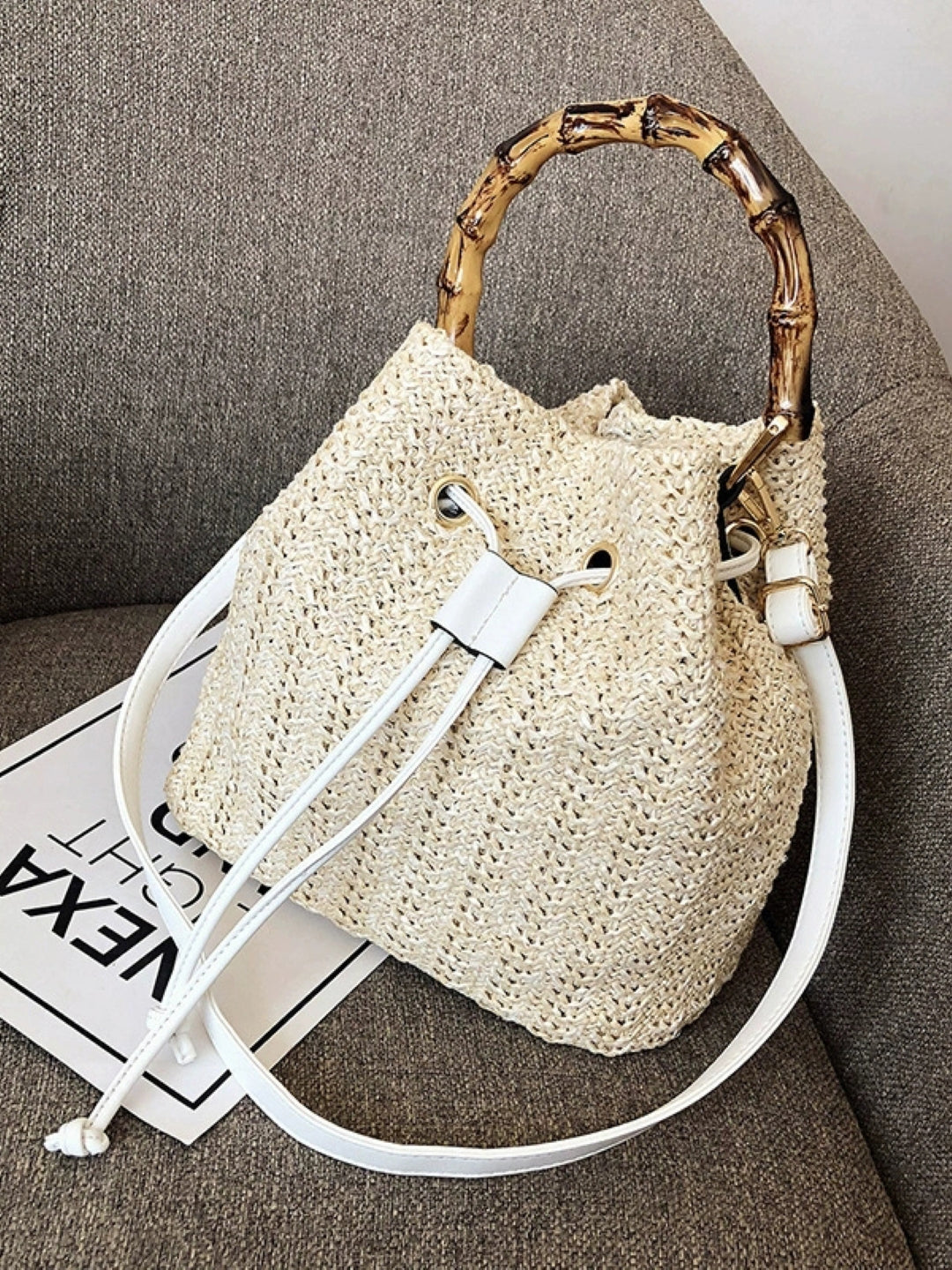 Synthetic Structured Handheld Bag