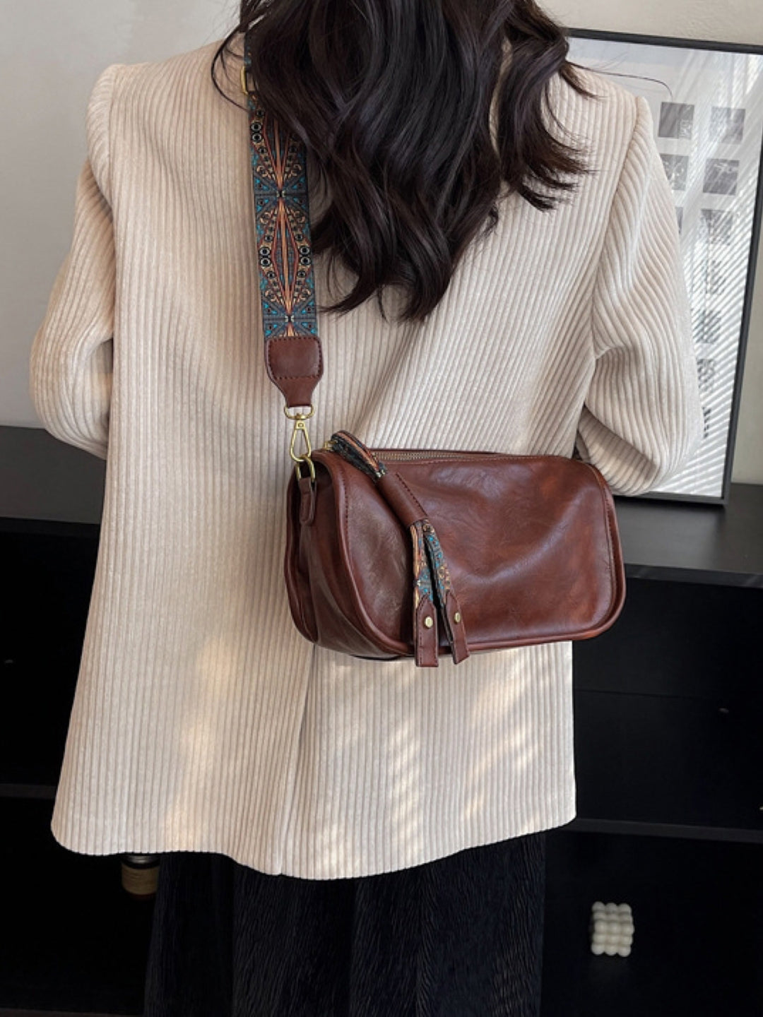 PU Structured Shoulder Bag