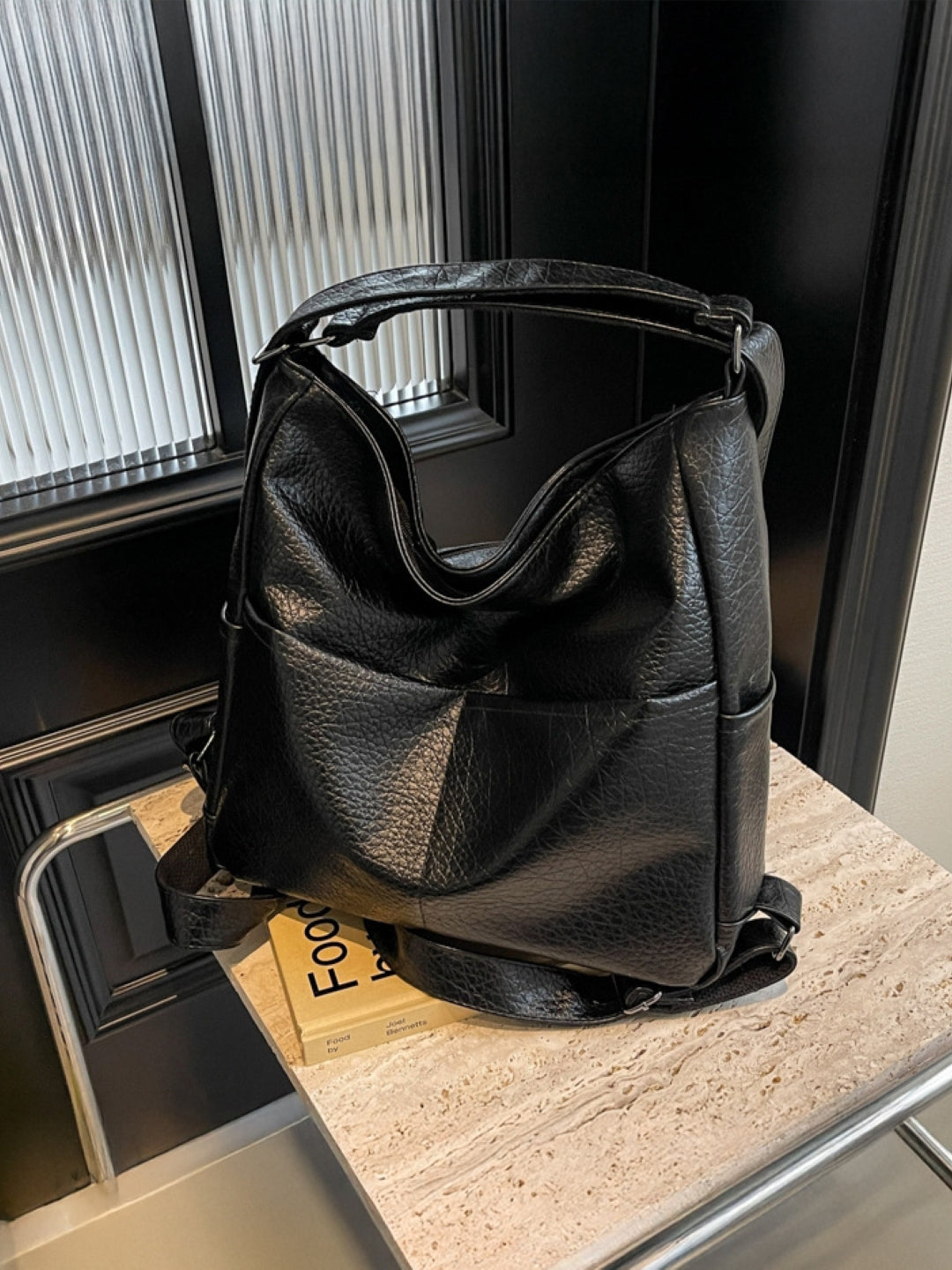 PU Structured Shoulder Bag