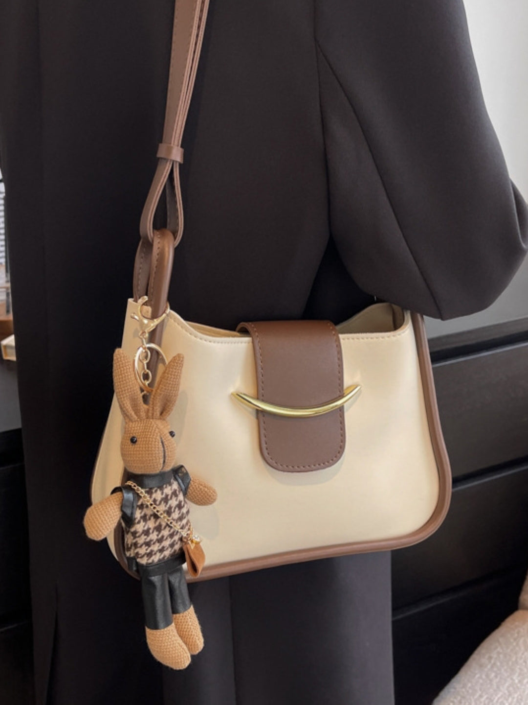 PU Structured Shoulder Bag
